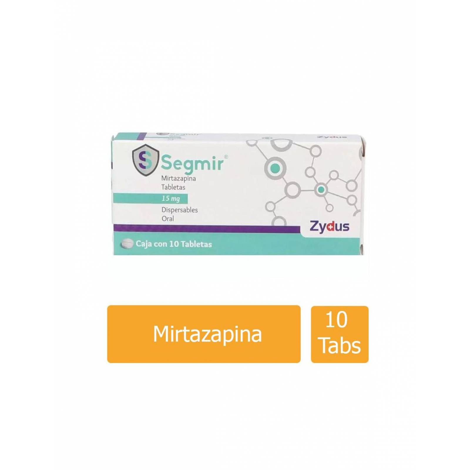 Segmir 15 mg Caja Con 10 Tabletas 