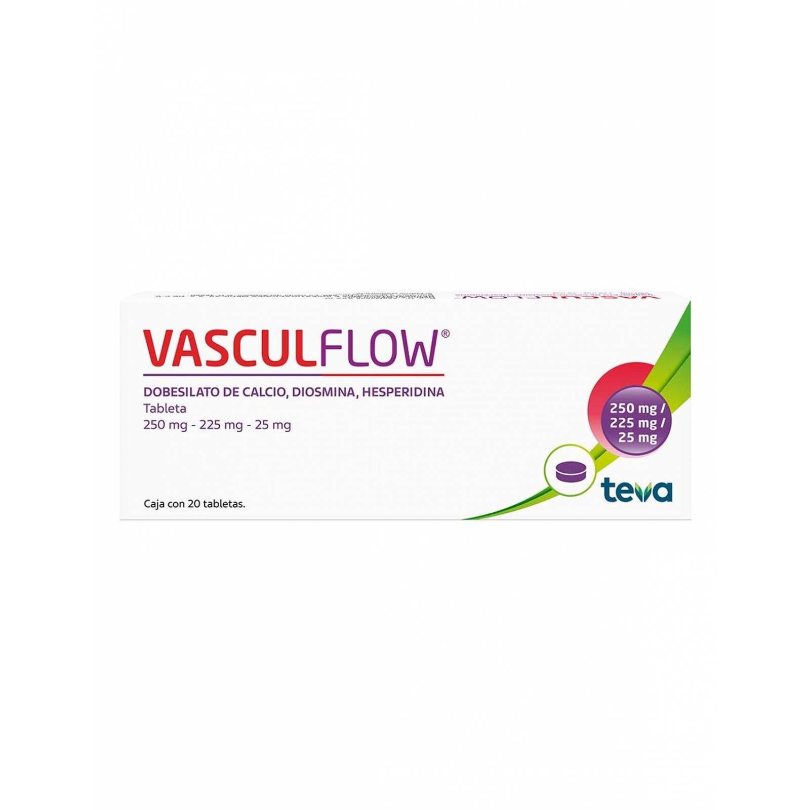 Vasculflow Caja Con 20 Tabletas 