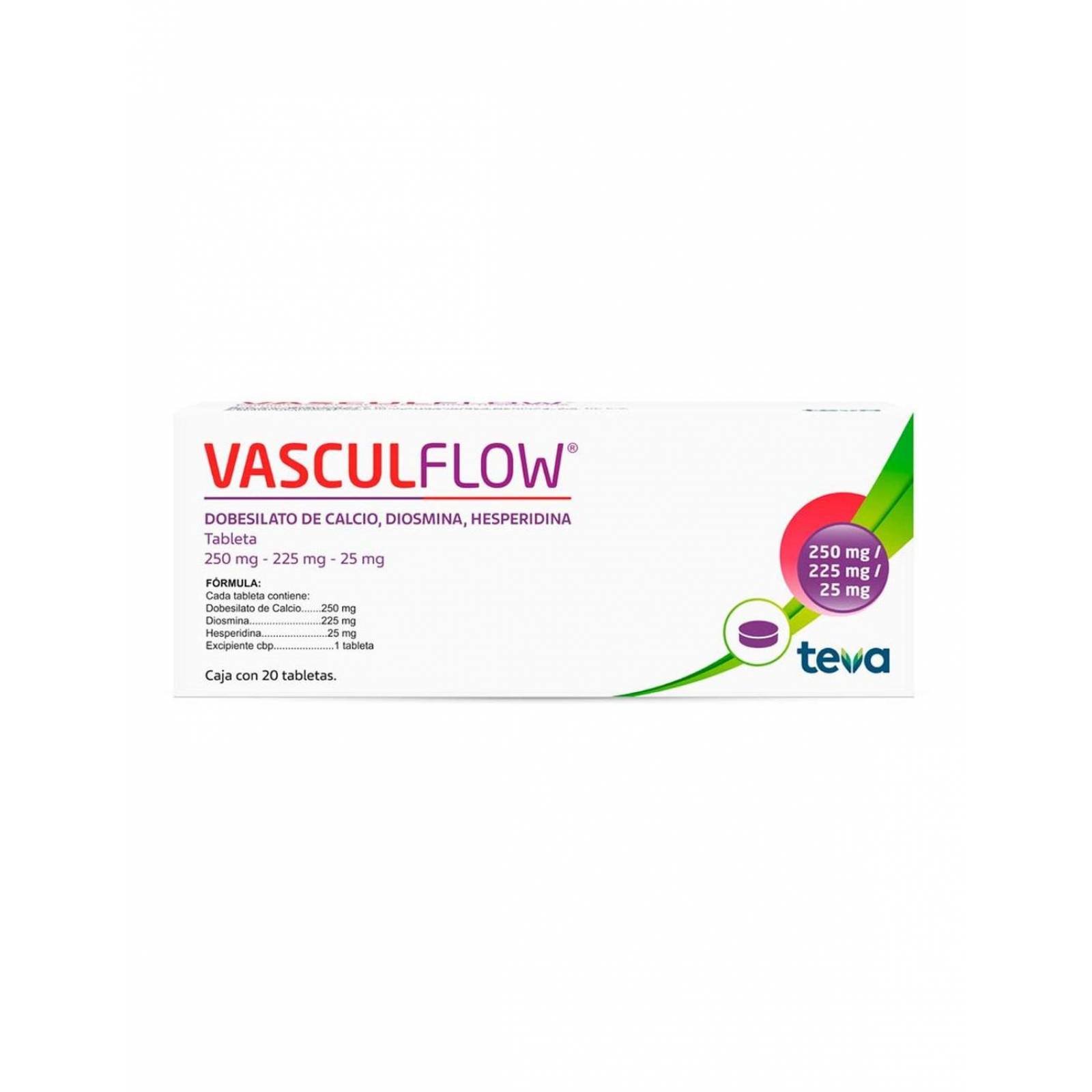 Vasculflow Caja Con 20 Tabletas 