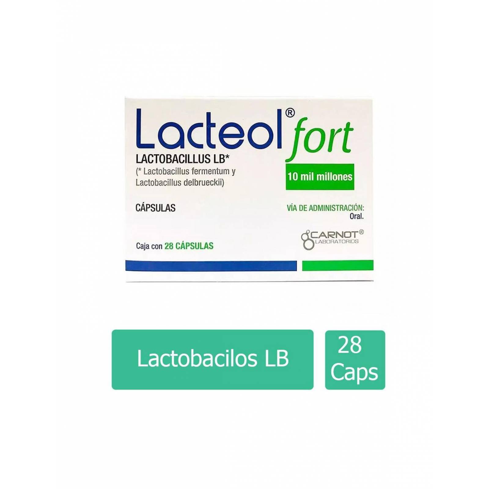 Lacteol Fort 10,000 M.U.I Caja Con 28 Cápsulas 