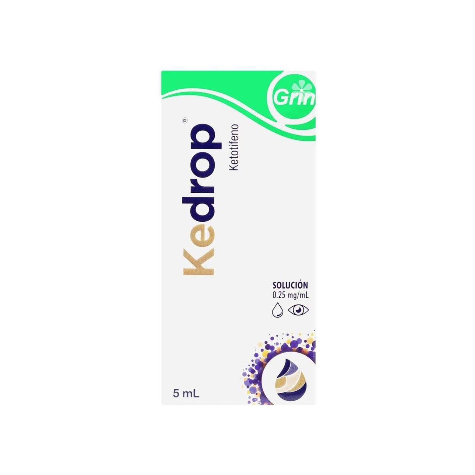 Kedrop 0.025 % Caja Con Frasco Gotero Con 5 mL 