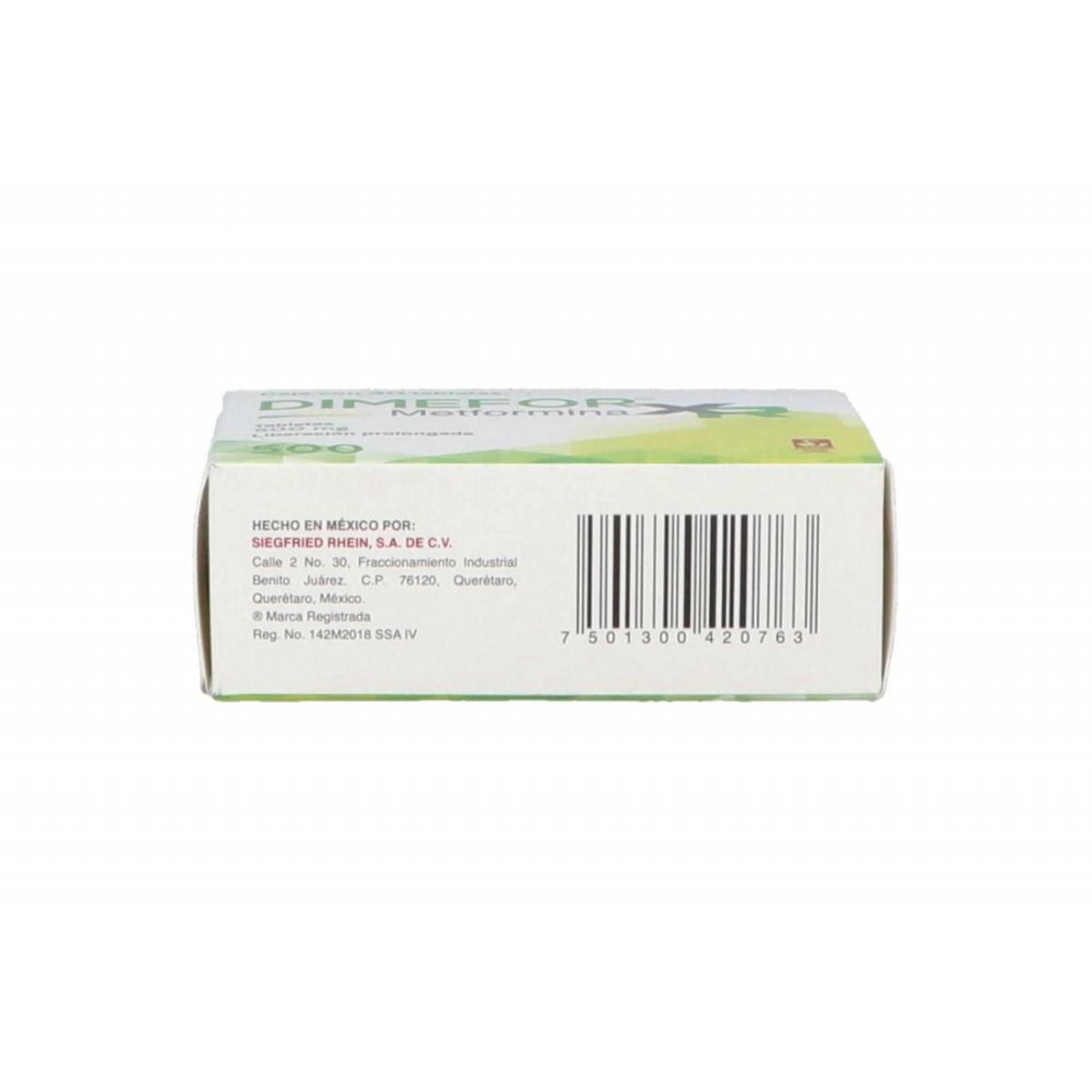 Dimefor Xr 500 mg Caja Con 30 Tabletas De Liberación Prolongada 