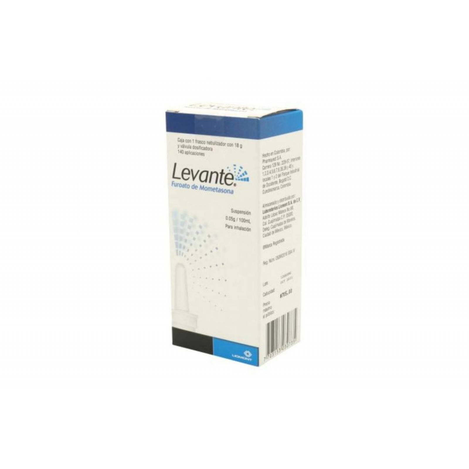 Levante 0.05 g/100 mL Suspensión Frasco Nebulizador Con 18 g 