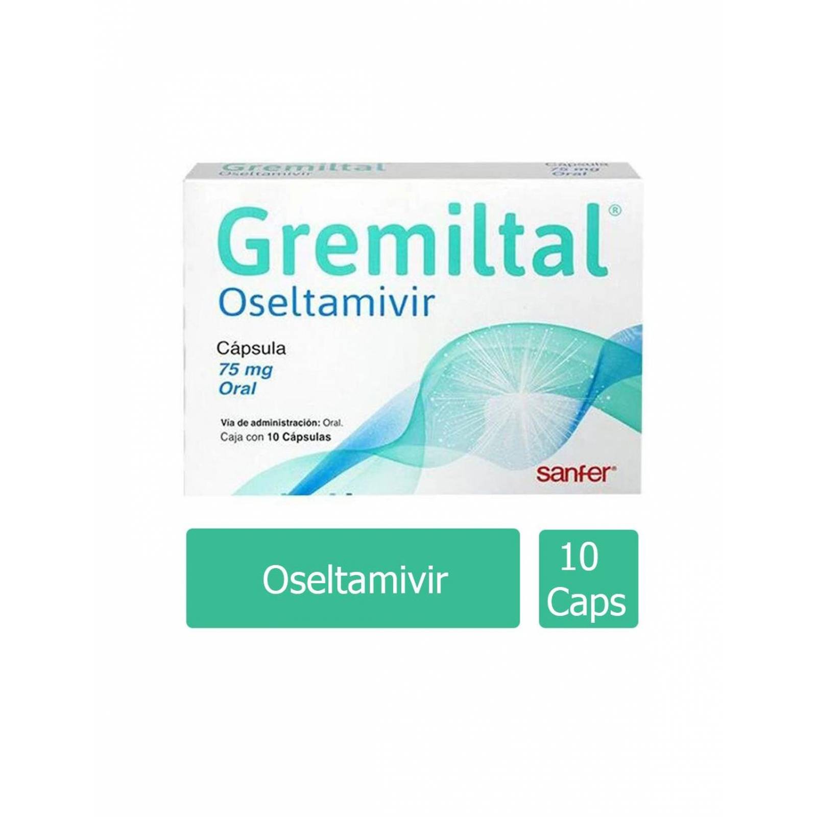 Gremiltal 75 mg Caja Con 10 Cápsulas 