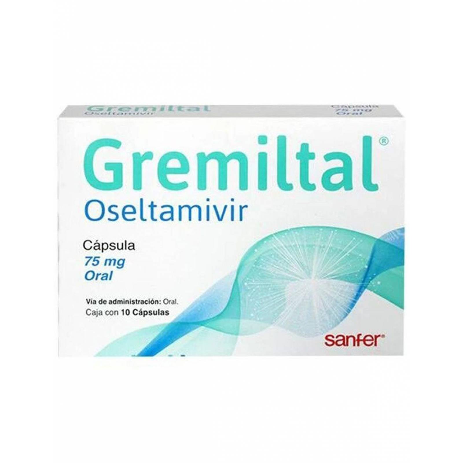 Gremiltal 75 mg Caja Con 10 Cápsulas 