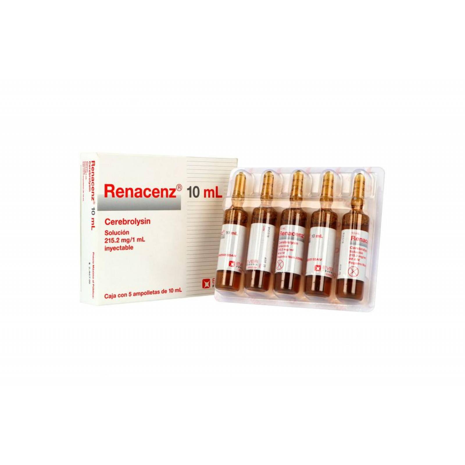Renacenz 215.2 mg / 1 mL Solución Inyectable Caja Con 5 Ampolletas 10 mL 