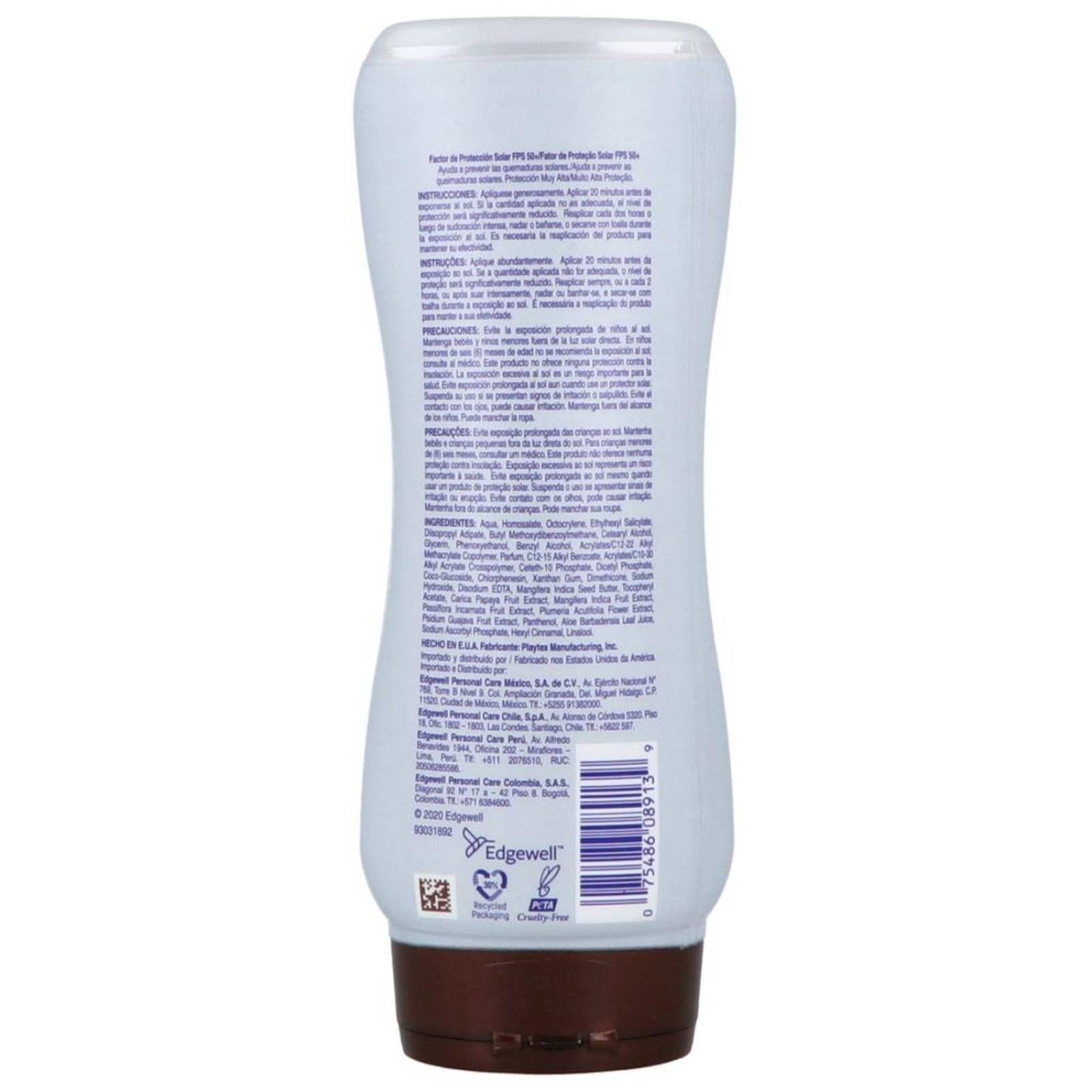 HAWAIIAN TROPIC OZONO FPS50 240ML - FRASCO CON LOCIÓN CON 240ML 