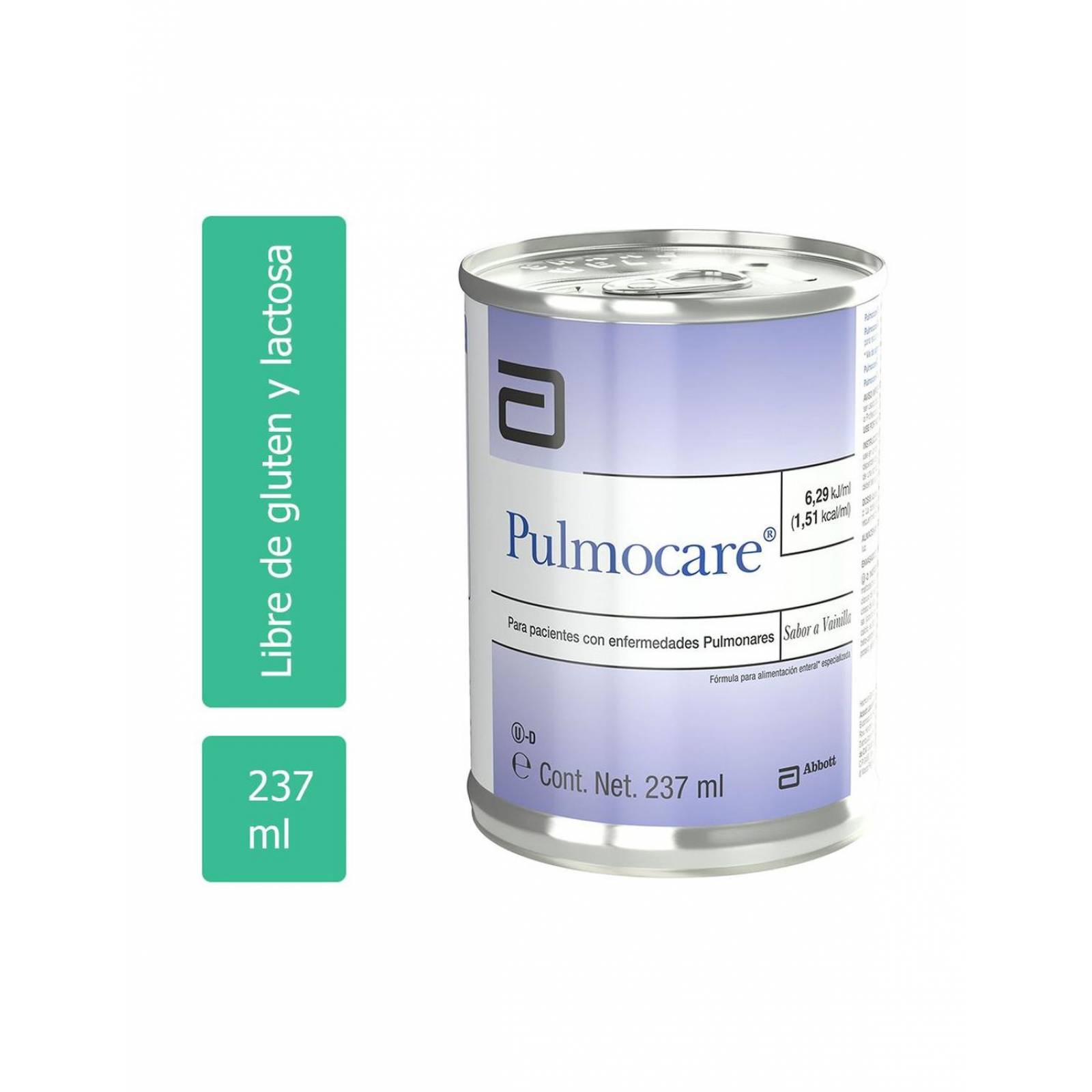 FRM-Pulmocare Lata Con 237 mL Sabor Vainilla 