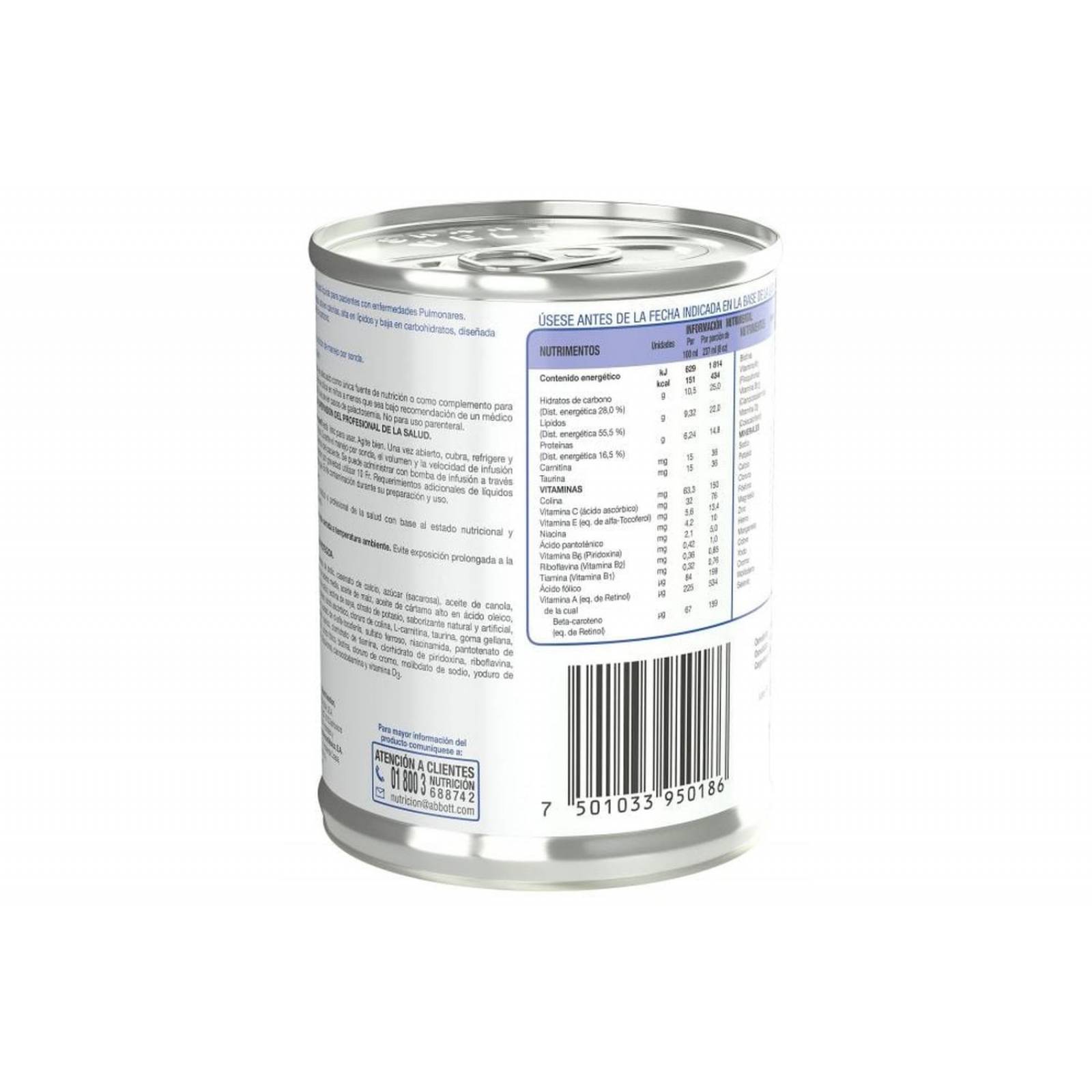 FRM-Pulmocare Lata Con 237 mL Sabor Vainilla 