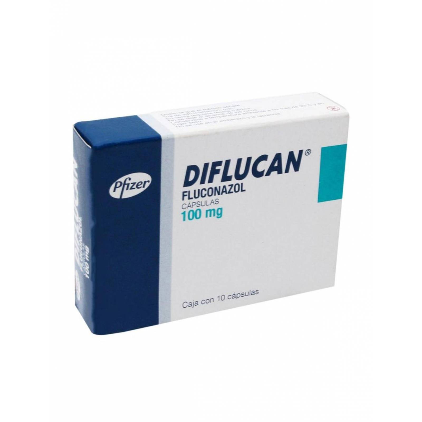 Diflucan 100 mg Caja Con 10 Cápsulas 