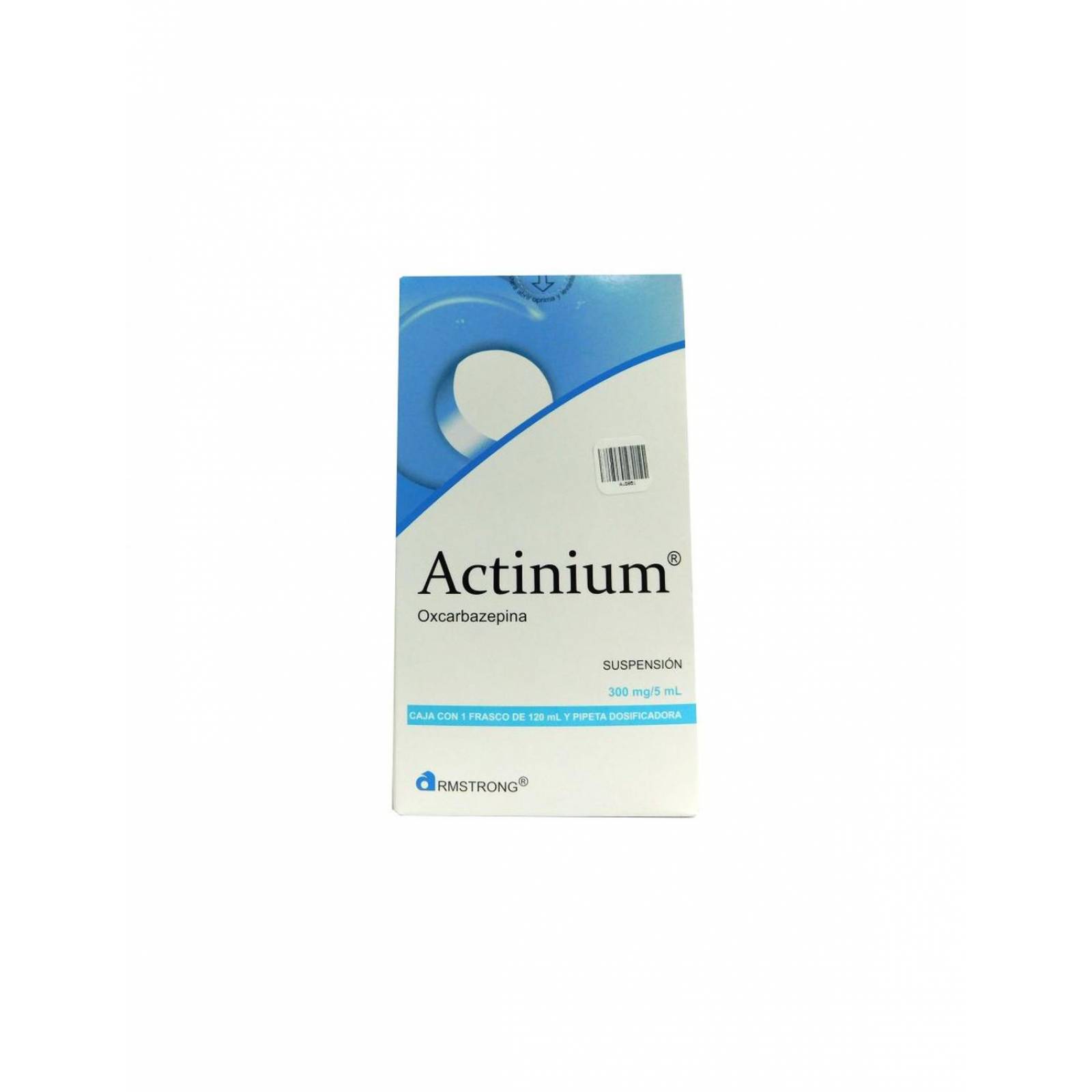 Actinium Suspensión 300 mg/5 mL Caja Con Un Frasco Con 120 mL 