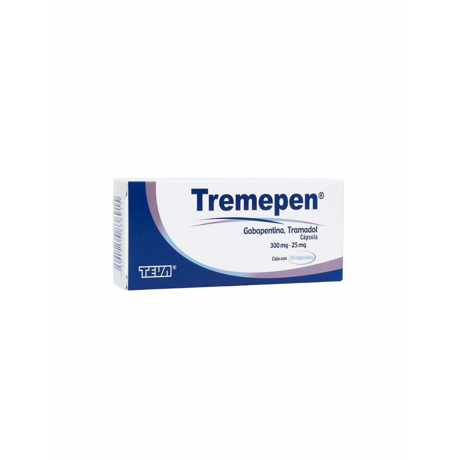 Tremepen 300 mg/25 mg Caja Con 30 Cápsulas 