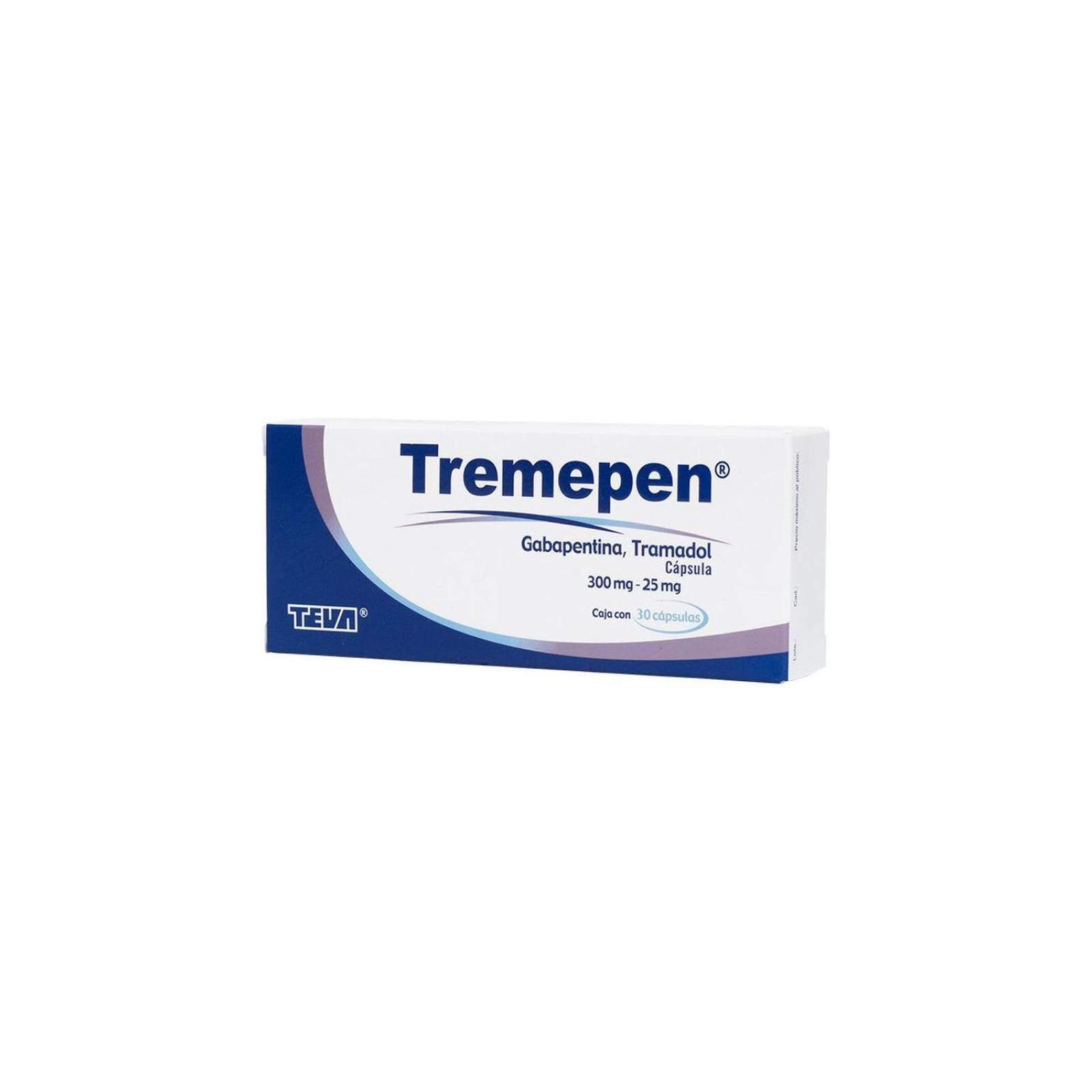 Tremepen 300 mg/25 mg Caja Con 30 Cápsulas 