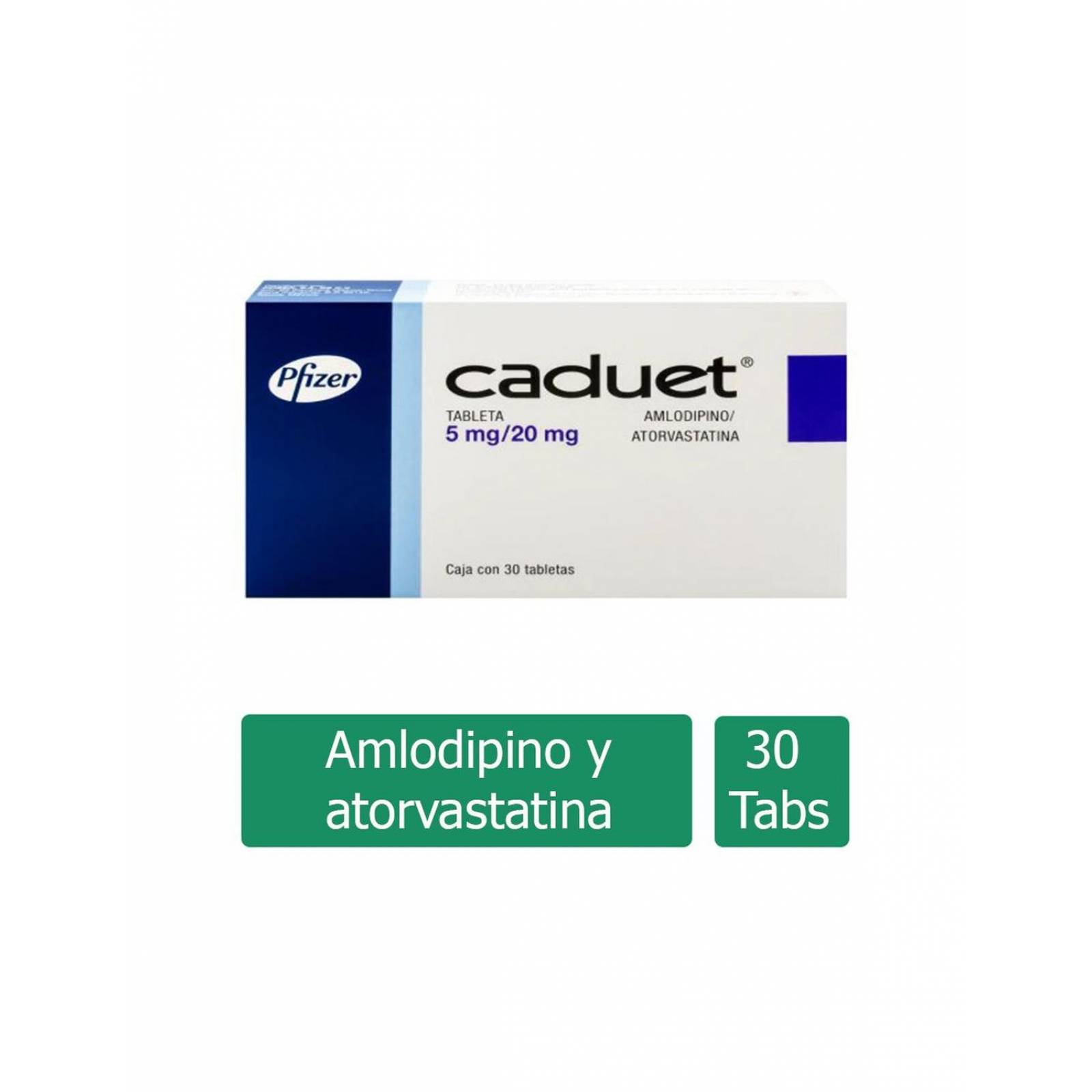 Caduet 5 mg / 20 mg Caja Con 30 Tabletas 