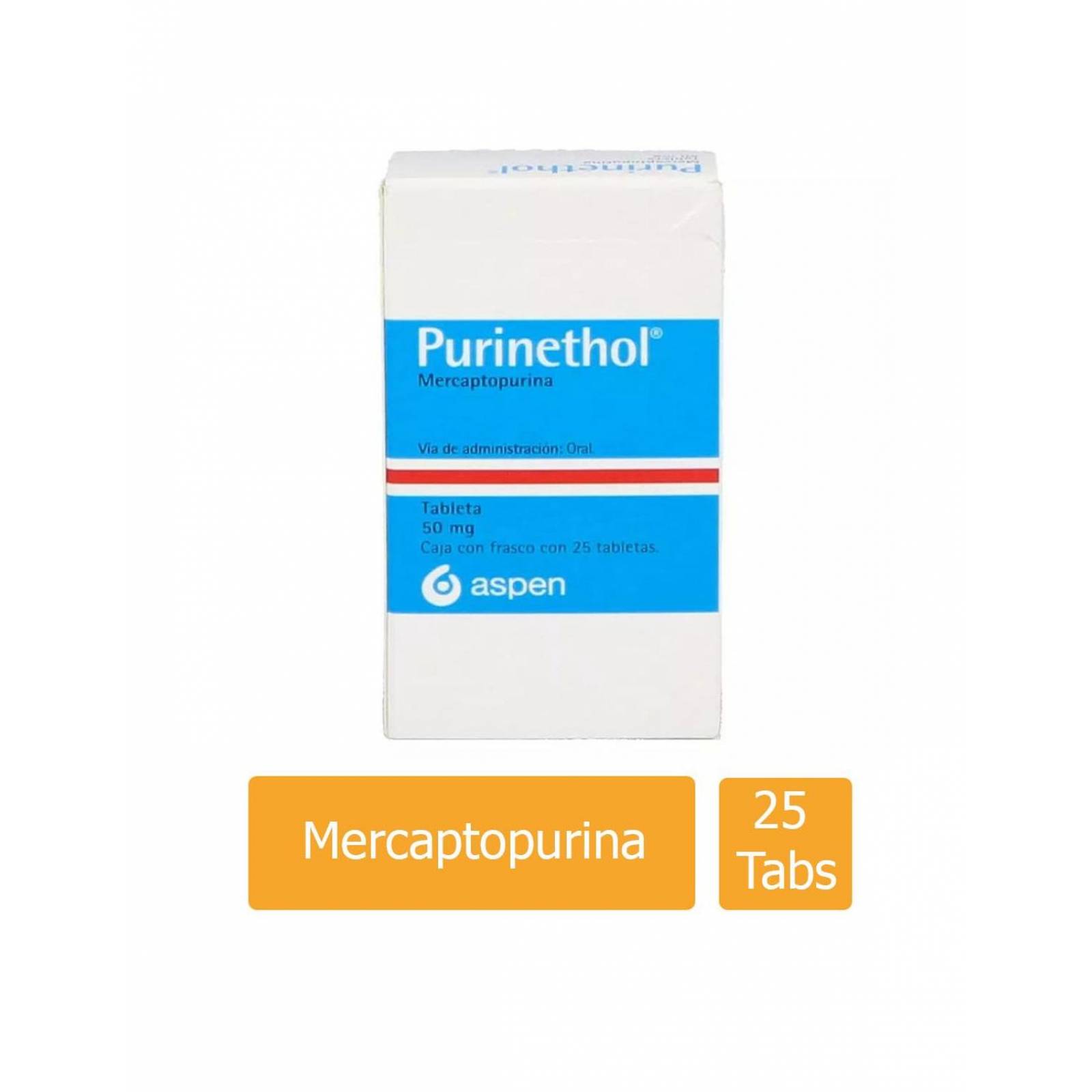 Purinethol 50 mg Con 25 Tabletas 