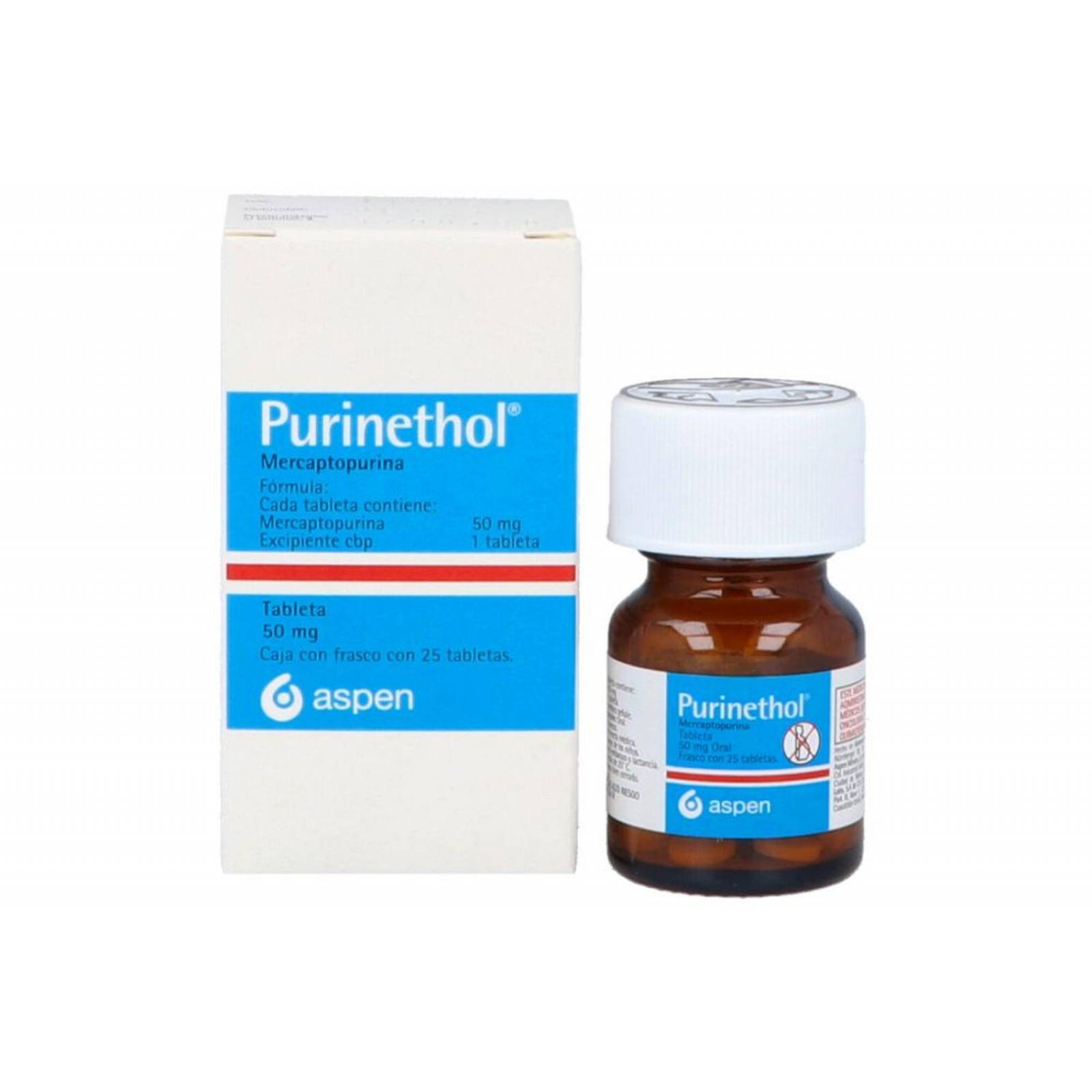 Purinethol 50 mg Con 25 Tabletas 