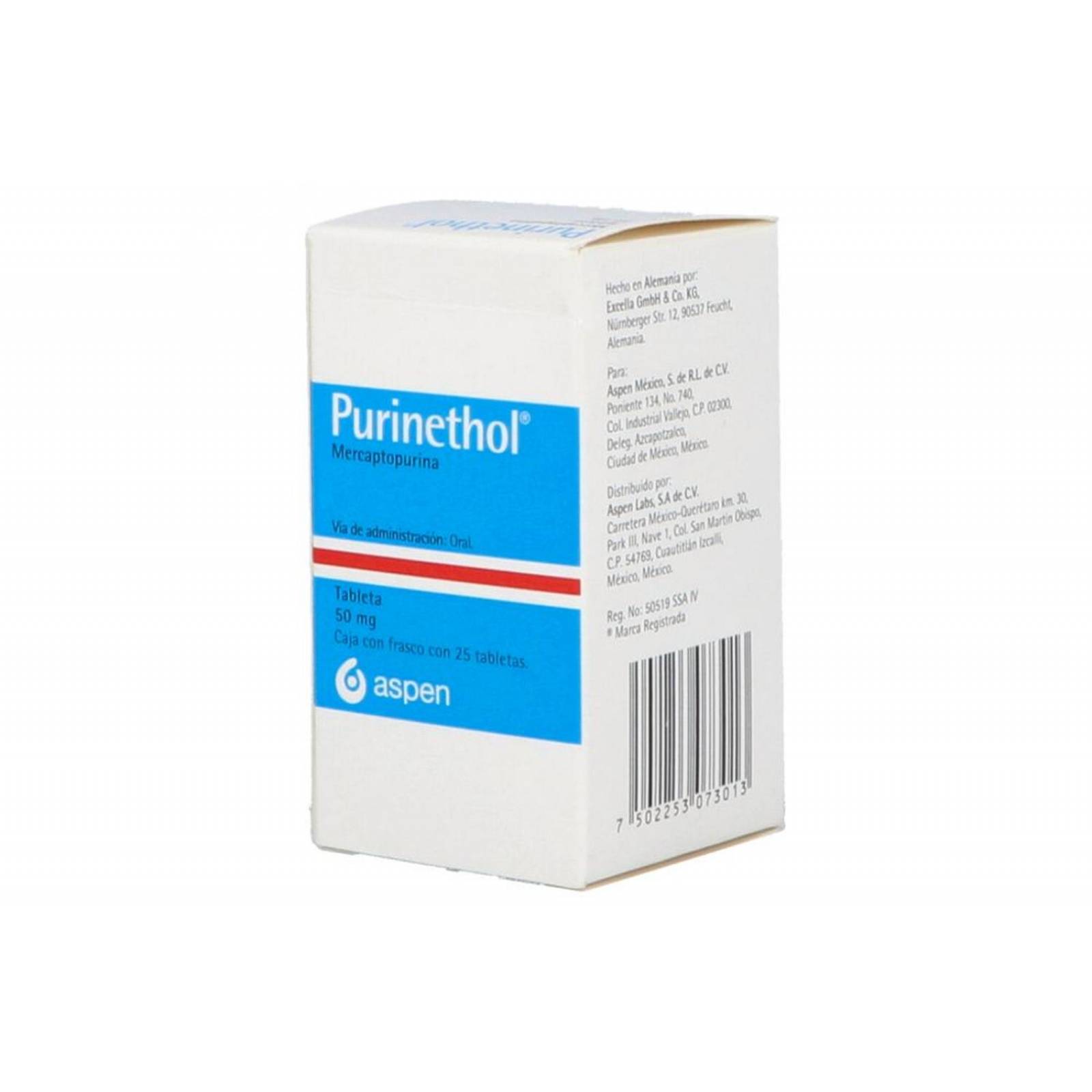 Purinethol 50 mg Con 25 Tabletas 