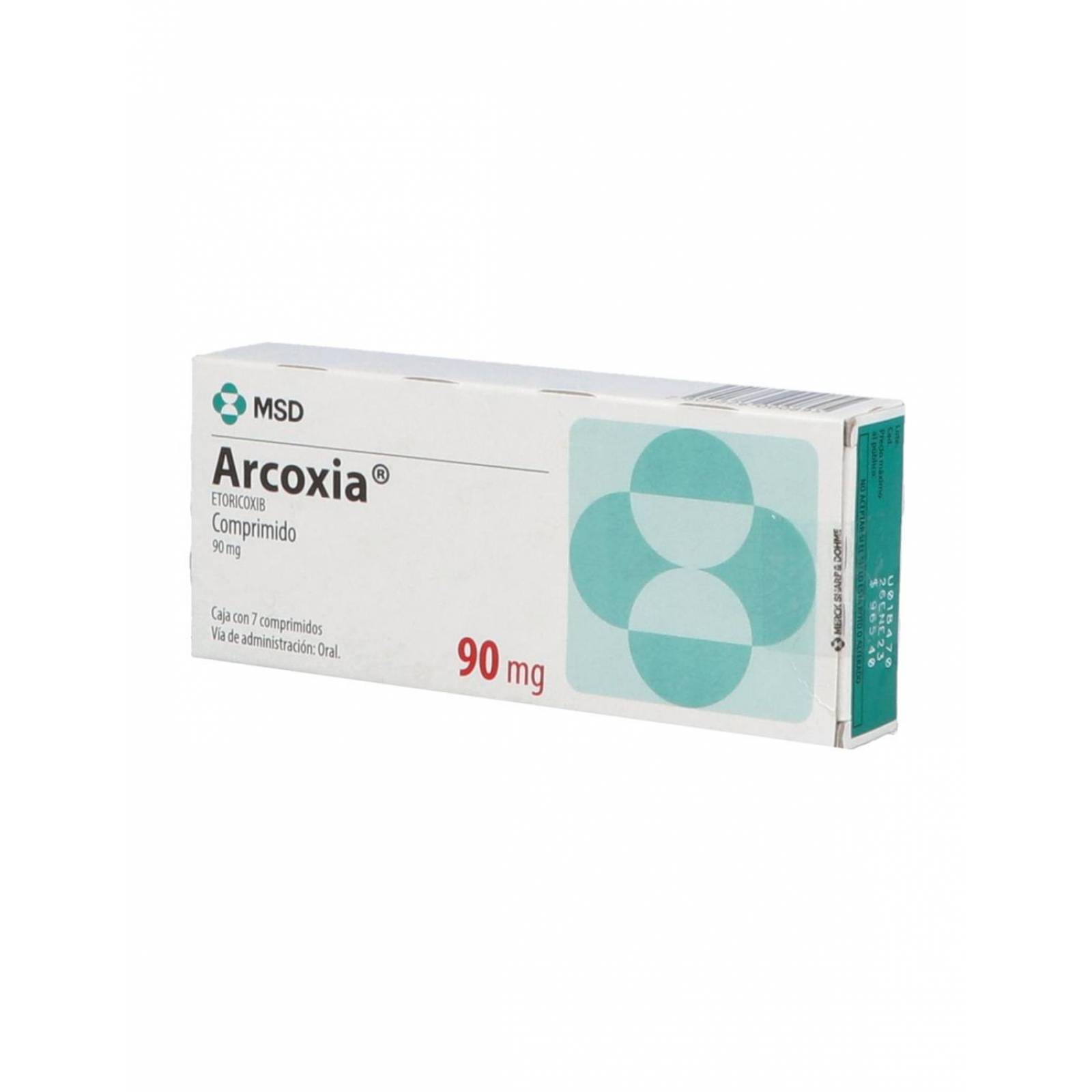 Arcoxia 90 mg Caja con 7 Comprimidos 