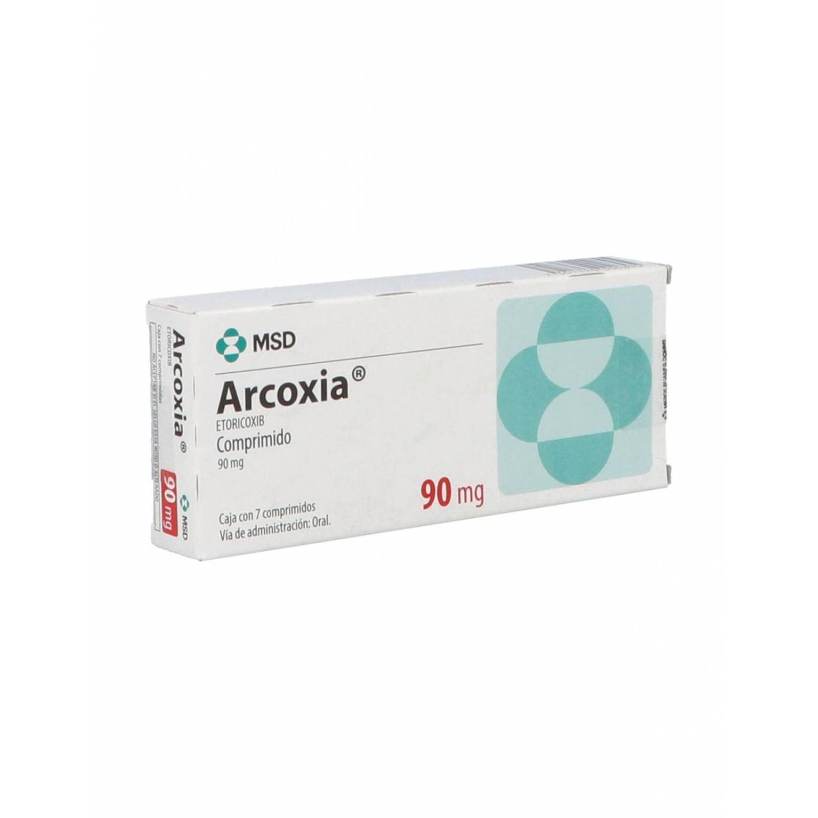 Arcoxia 90 mg Caja con 7 Comprimidos 