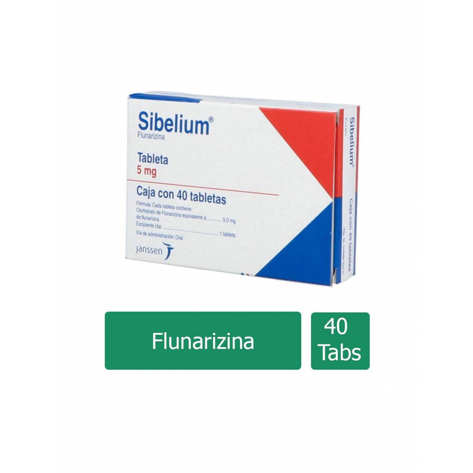 Sibelium 5 mg Caja Con 40 Tabletas 