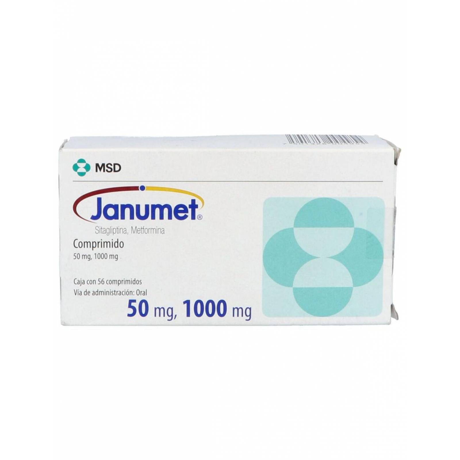 Janumet 50 / 1000 mg Caja Con 56 Comprimidos 
