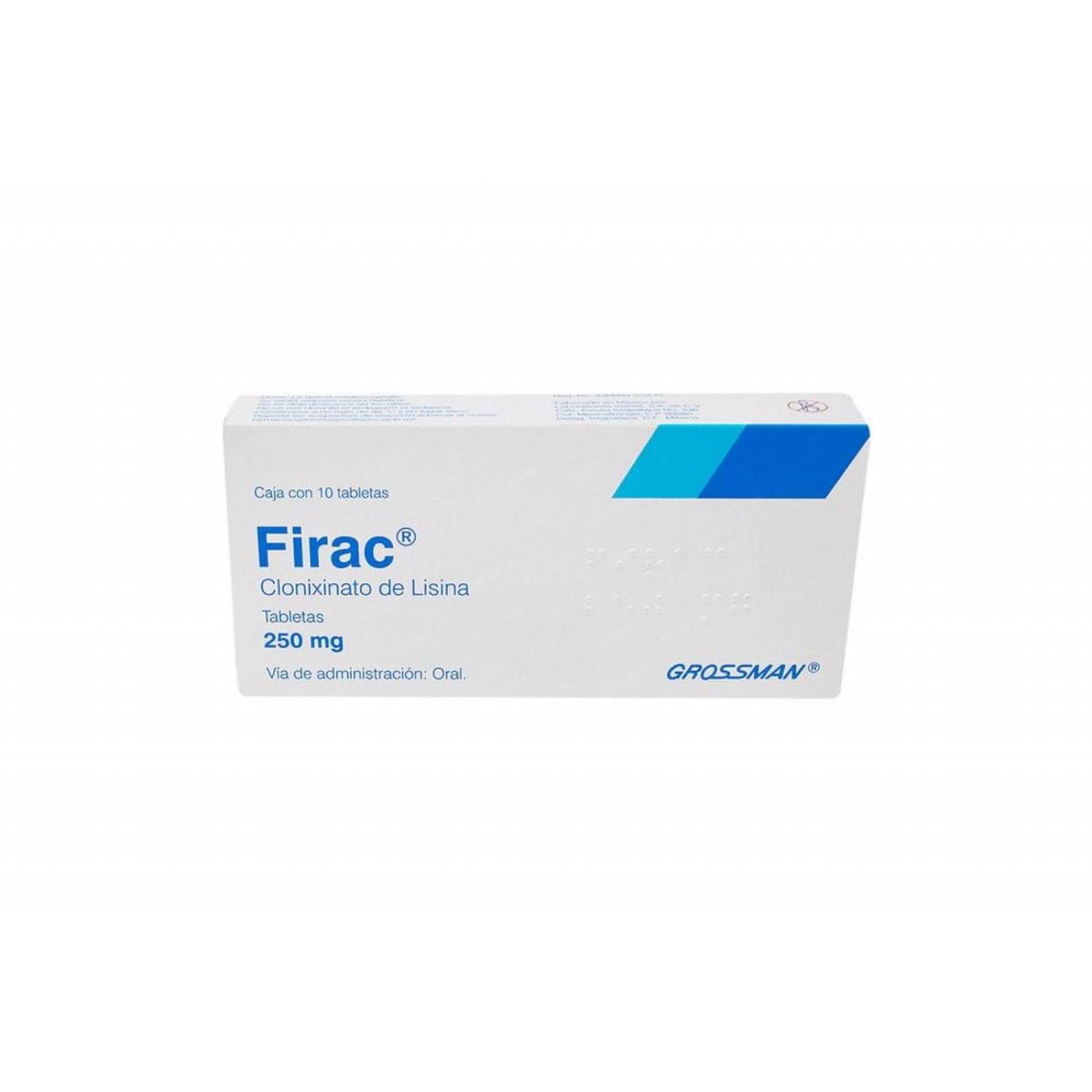 Firac 250 mg Caja Con 10 Tabletas 