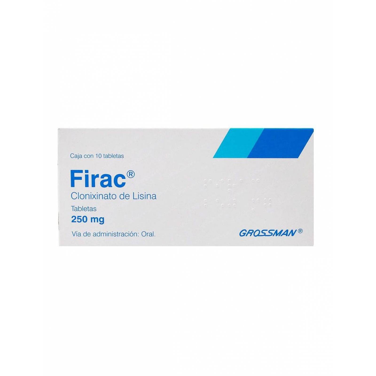 Firac 250 mg Caja Con 10 Tabletas 