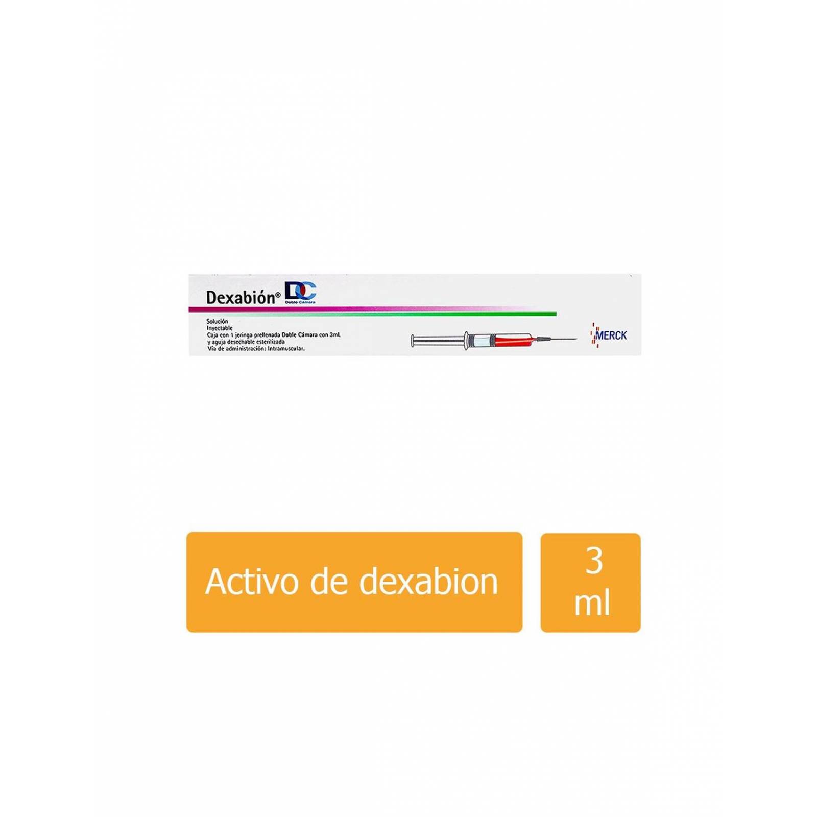 Dexabion DC Doble Cámara Inyectable Caja Con 1 Jeringa Prellenada Con 3 mL - RX 