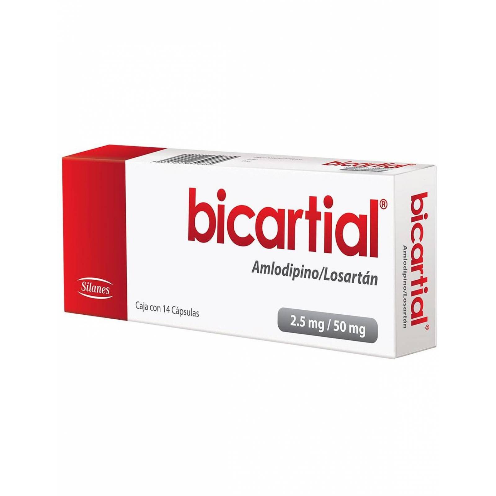 Bicartial 2.5 mg/ 50 mg Caja Con 14 Cápsulas 