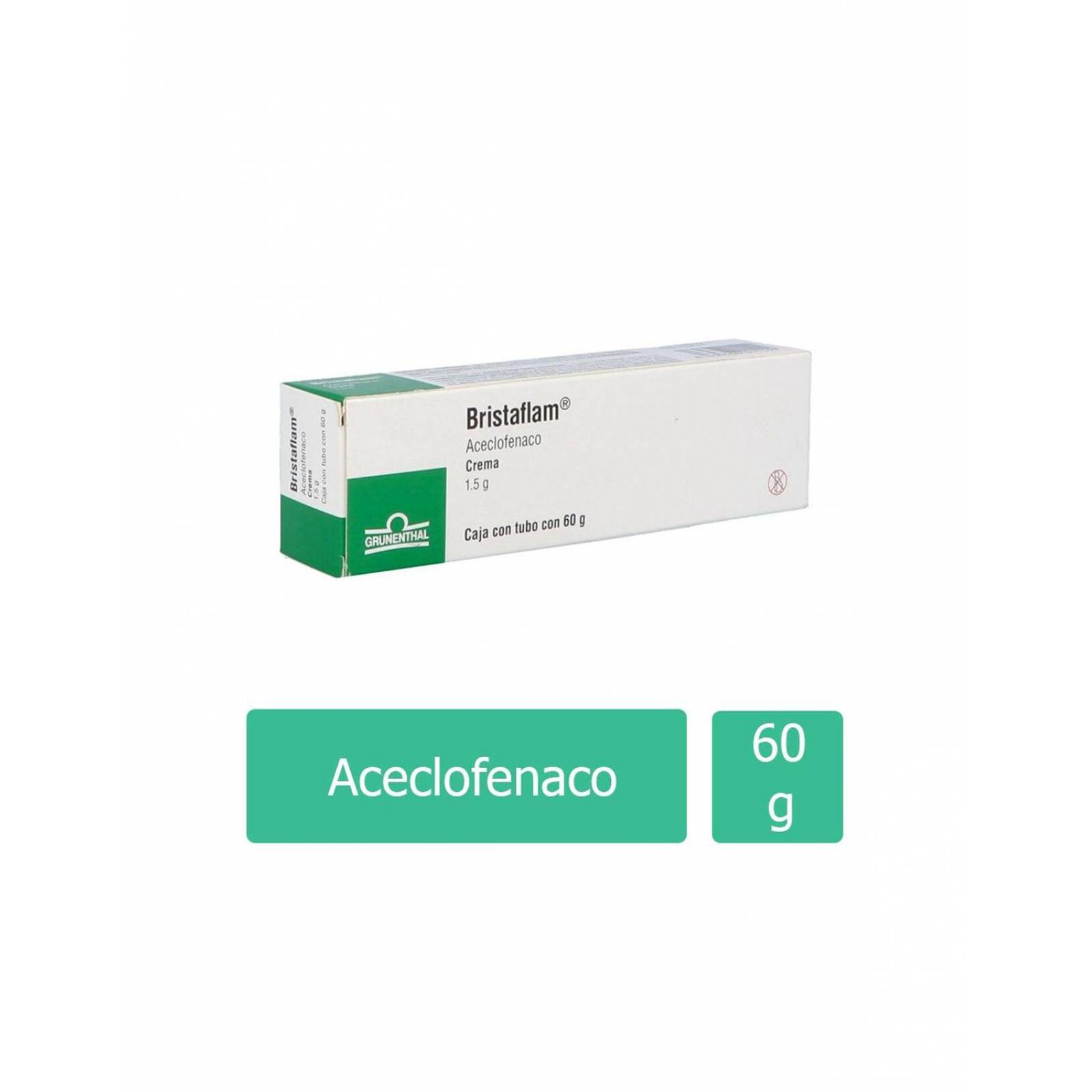 Bristaflam Crema 1.5g Caja Con Tubo Con 60 g 
