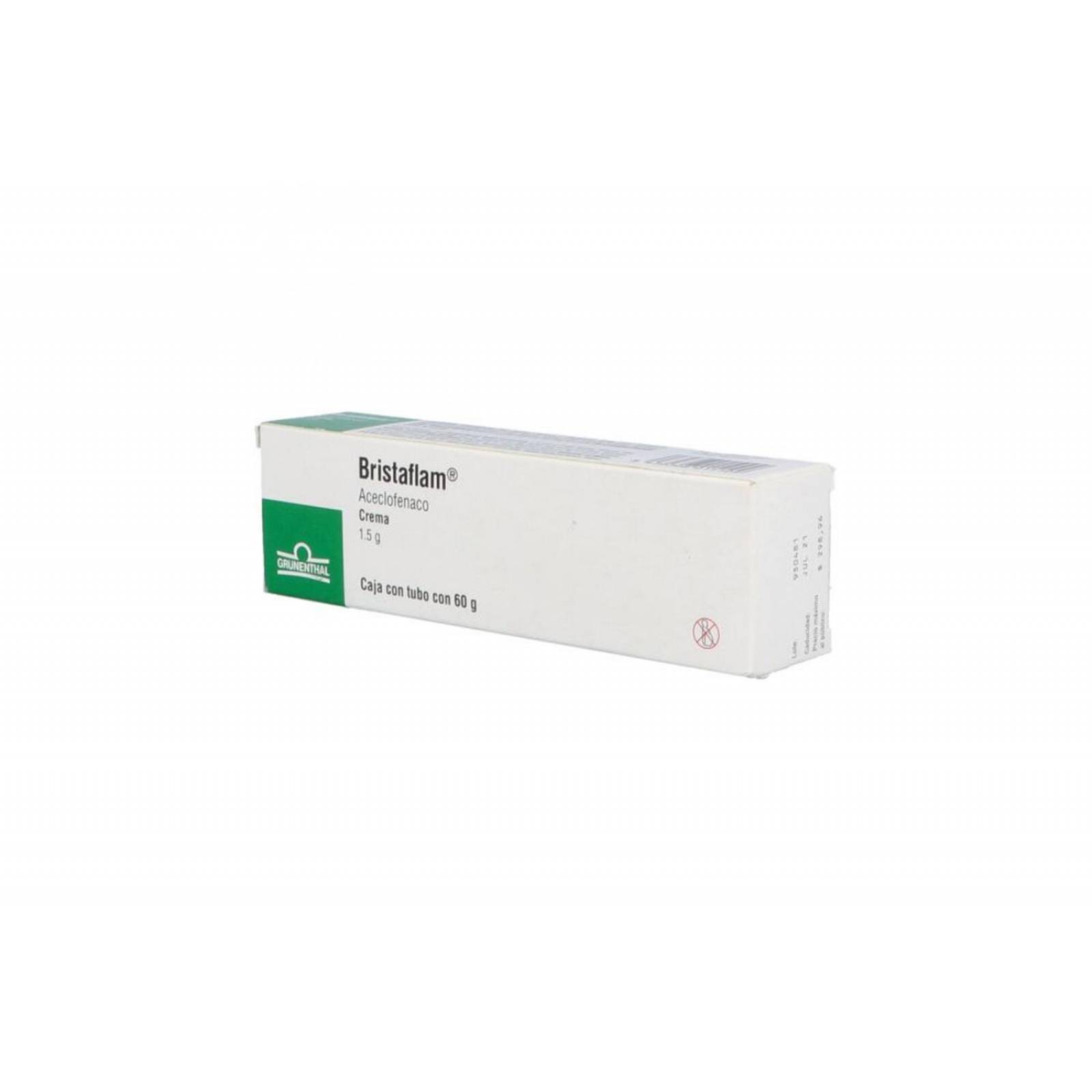Bristaflam Crema 1.5g Caja Con Tubo Con 60 g 