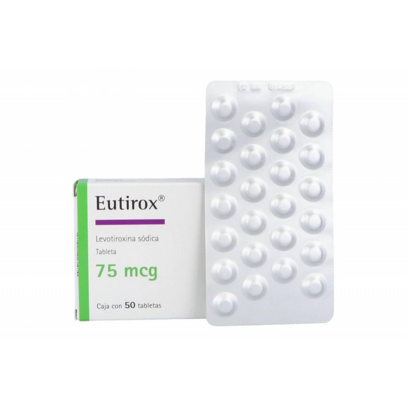 Eutirox 75 mcg Caja Con 50 Tabletas