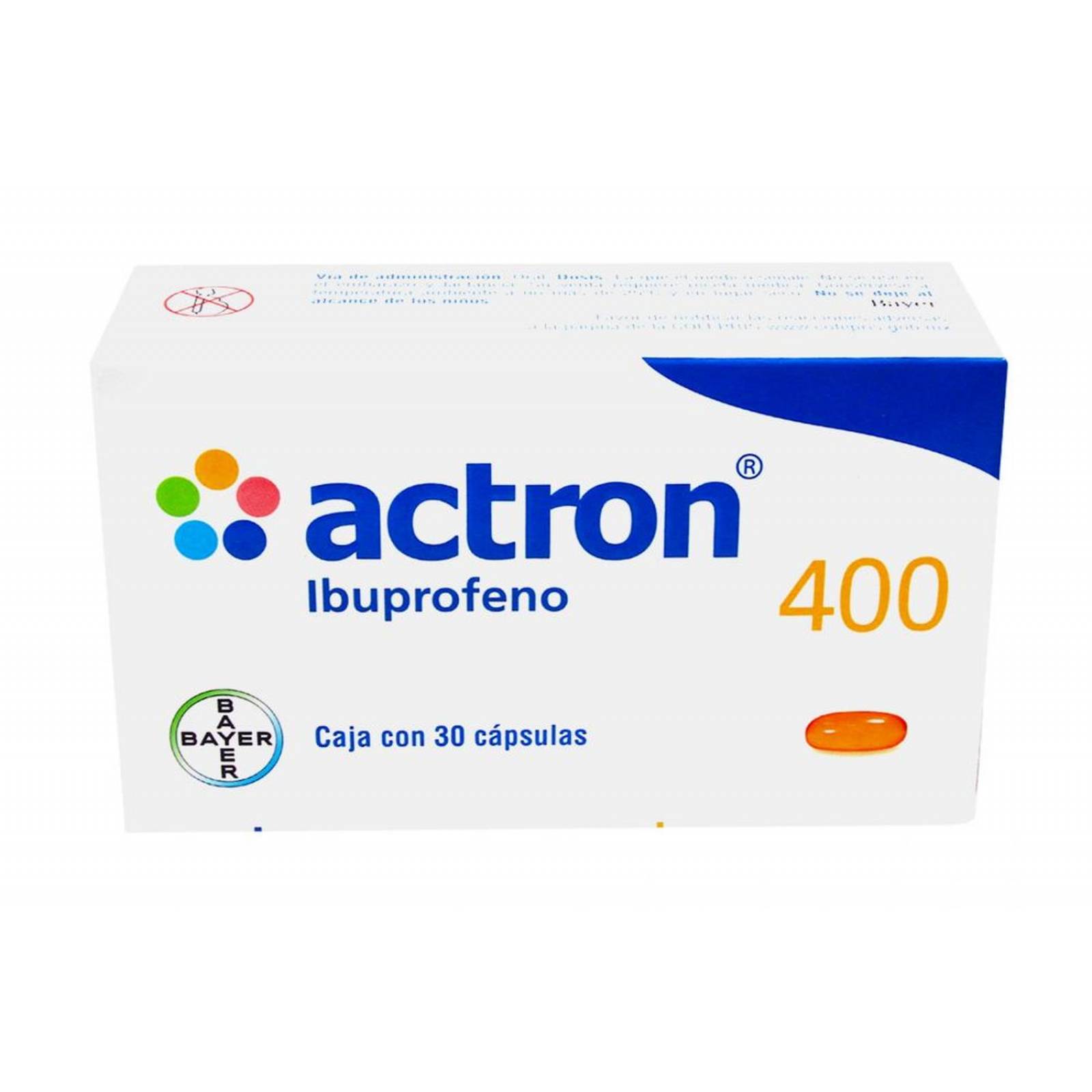 Actron 400 mg Caja Con 30 Cápsulas 