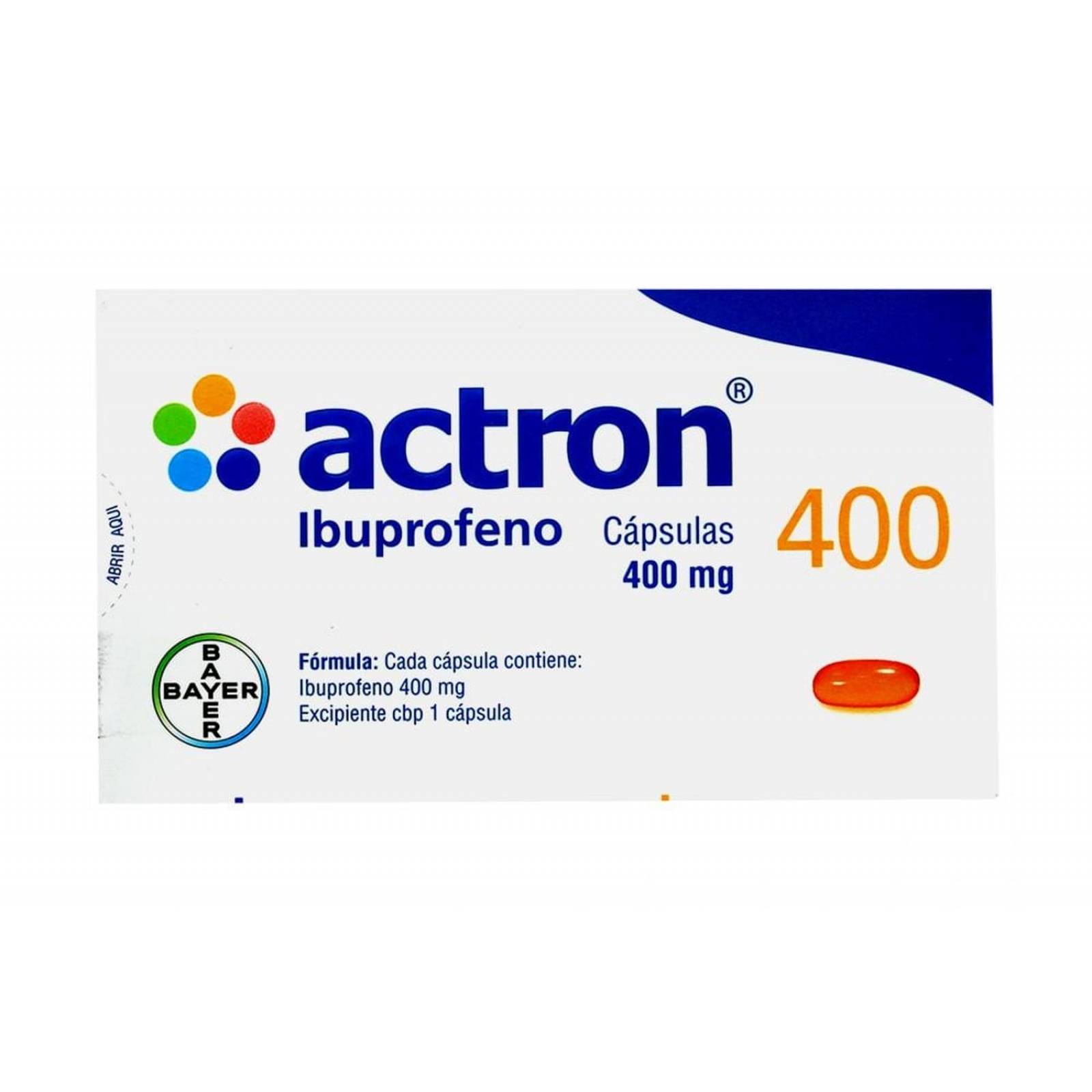 Actron 400 mg Caja Con 30 Cápsulas 