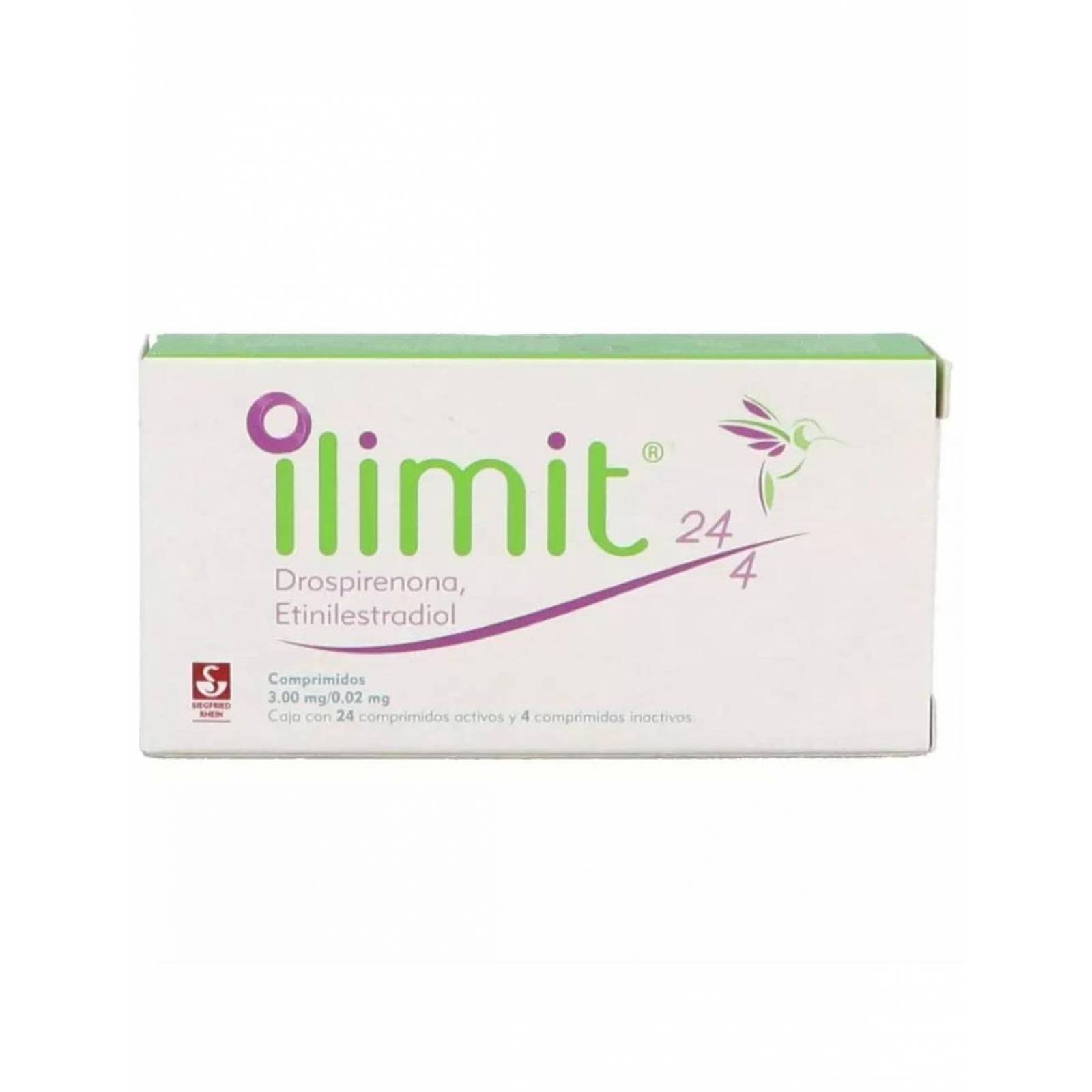 ilimit 3 mg/0.02 mg Caja Con 24 Comprimidos activos y 4 Comprimidos Inactivos 
