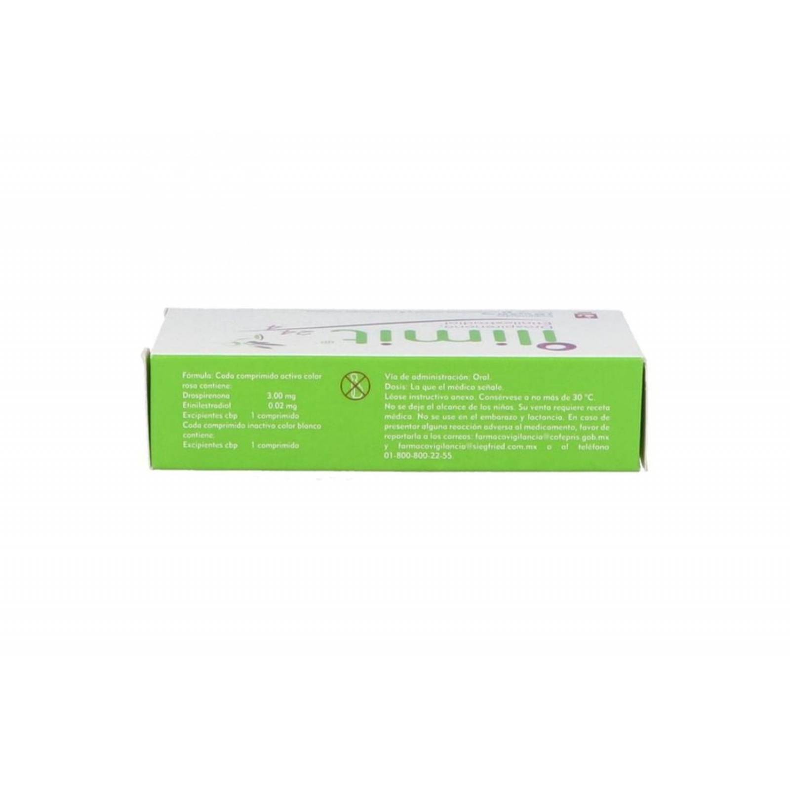 ilimit 3 mg/0.02 mg Caja Con 24 Comprimidos activos y 4 Comprimidos Inactivos 