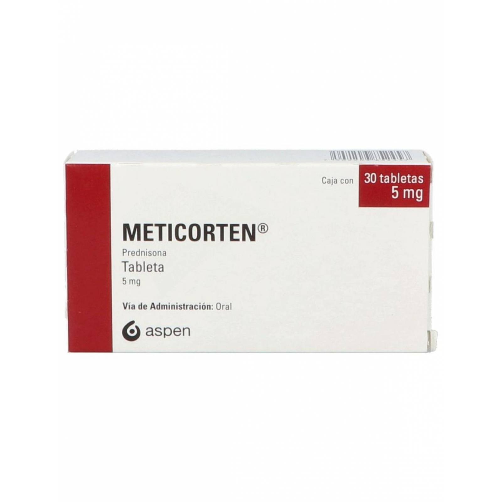Meticorten 5 mg Caja Con 30 Tabletas 
