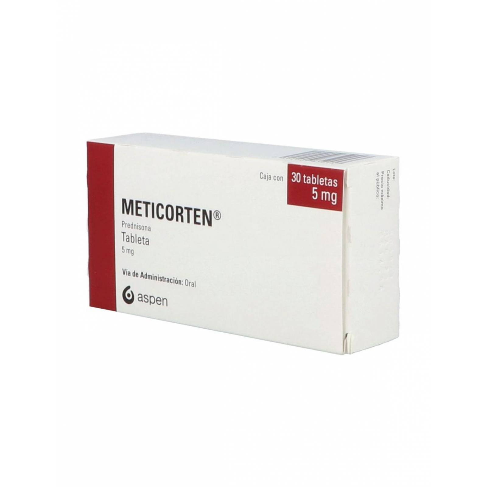 Meticorten 5 mg Caja Con 30 Tabletas 