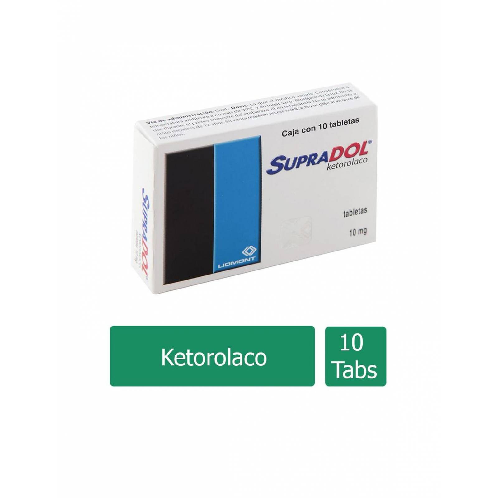 Supradol 10 mg Caja Con 10 Tabletas