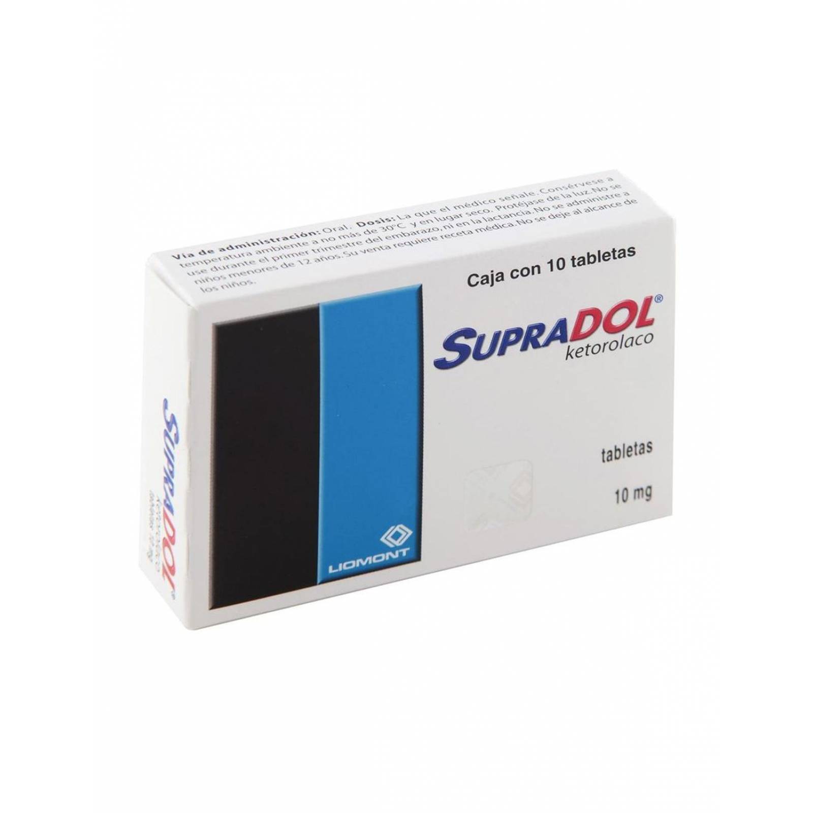 Supradol 10 mg Caja Con 10 Tabletas 