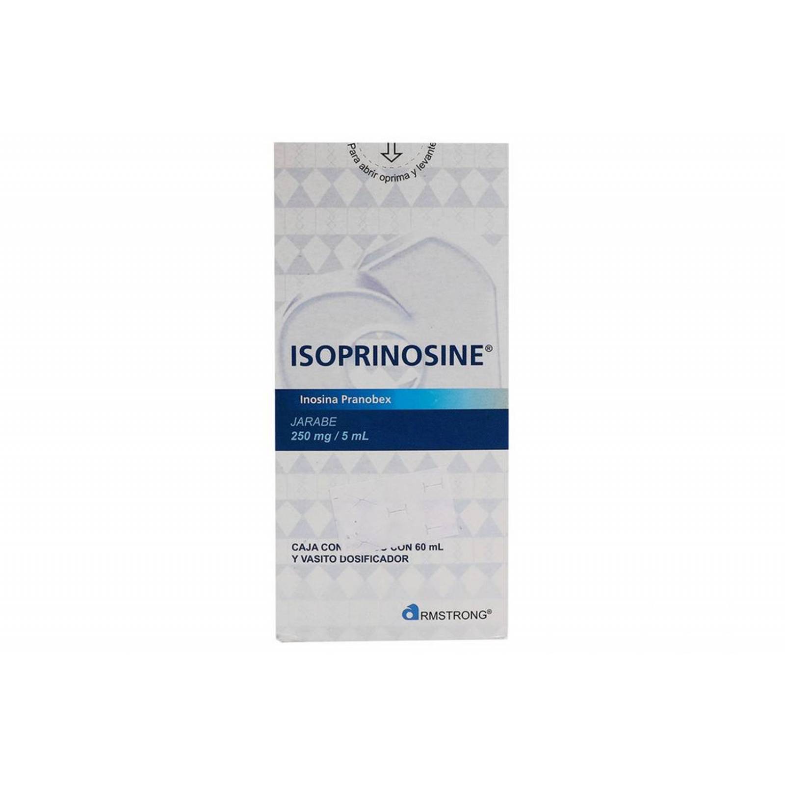 Isoprinosine Jarabe 250 mg/ 5 mL Caja Con Frasco Con 60 mL 