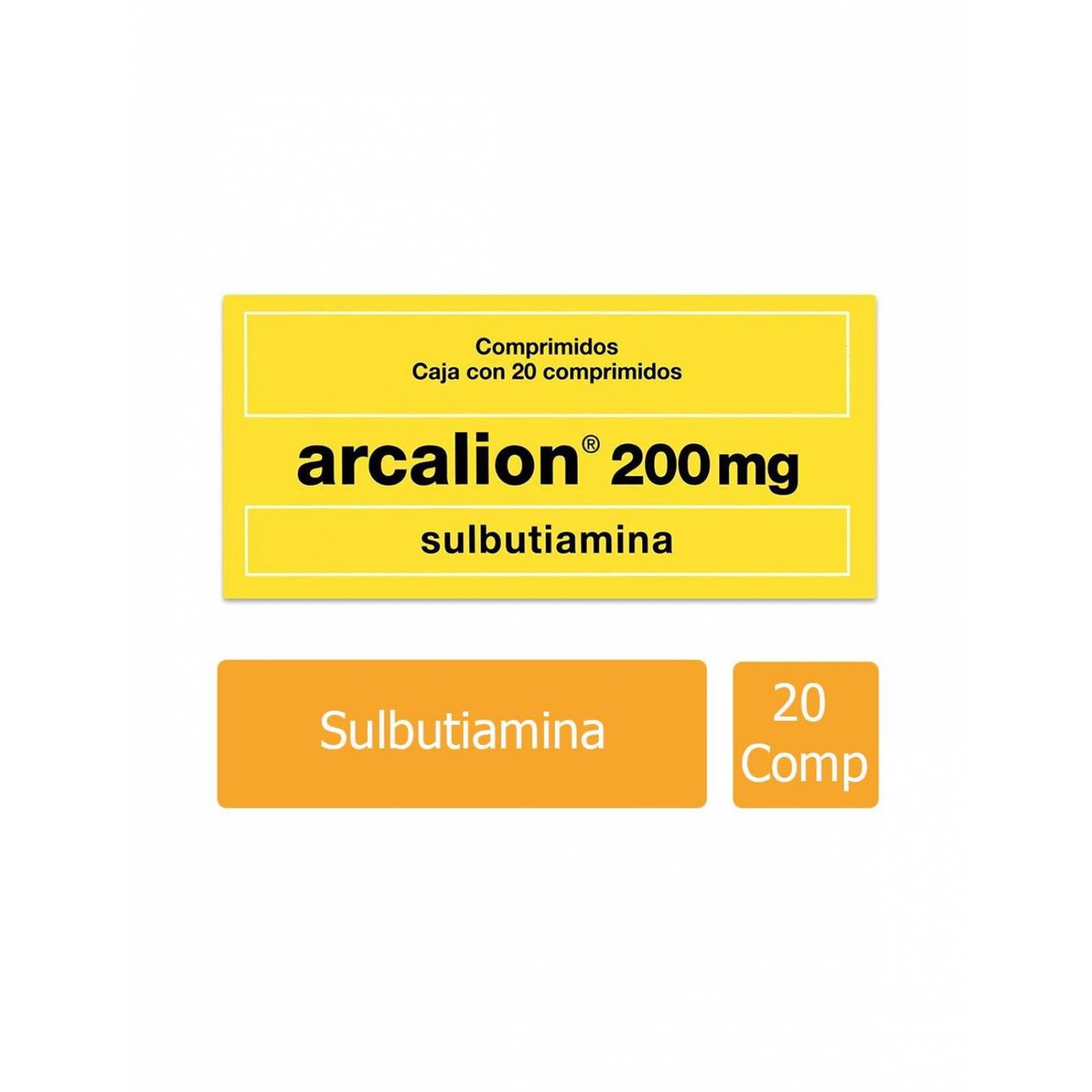 Arcalion 200 mg Caja Con 20 Comprimidos Recubiertos 