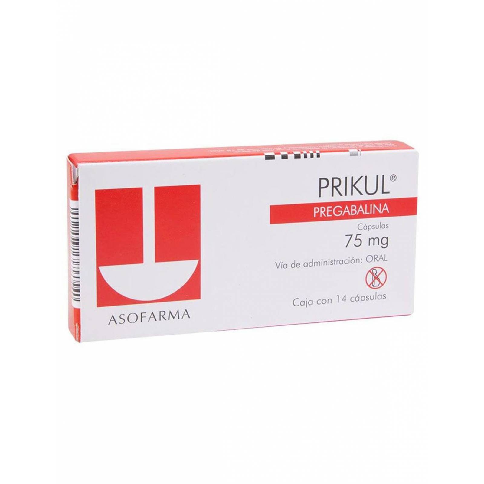 Prikul 75 mg Caja Con 14 Cápsulas 