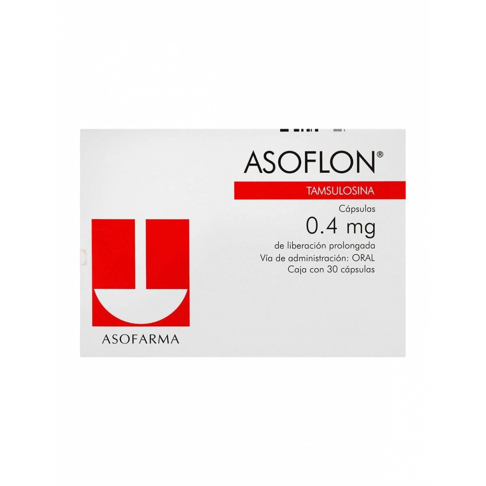 Asoflon 0.4 mg Caja Con 30 Cápsulas 