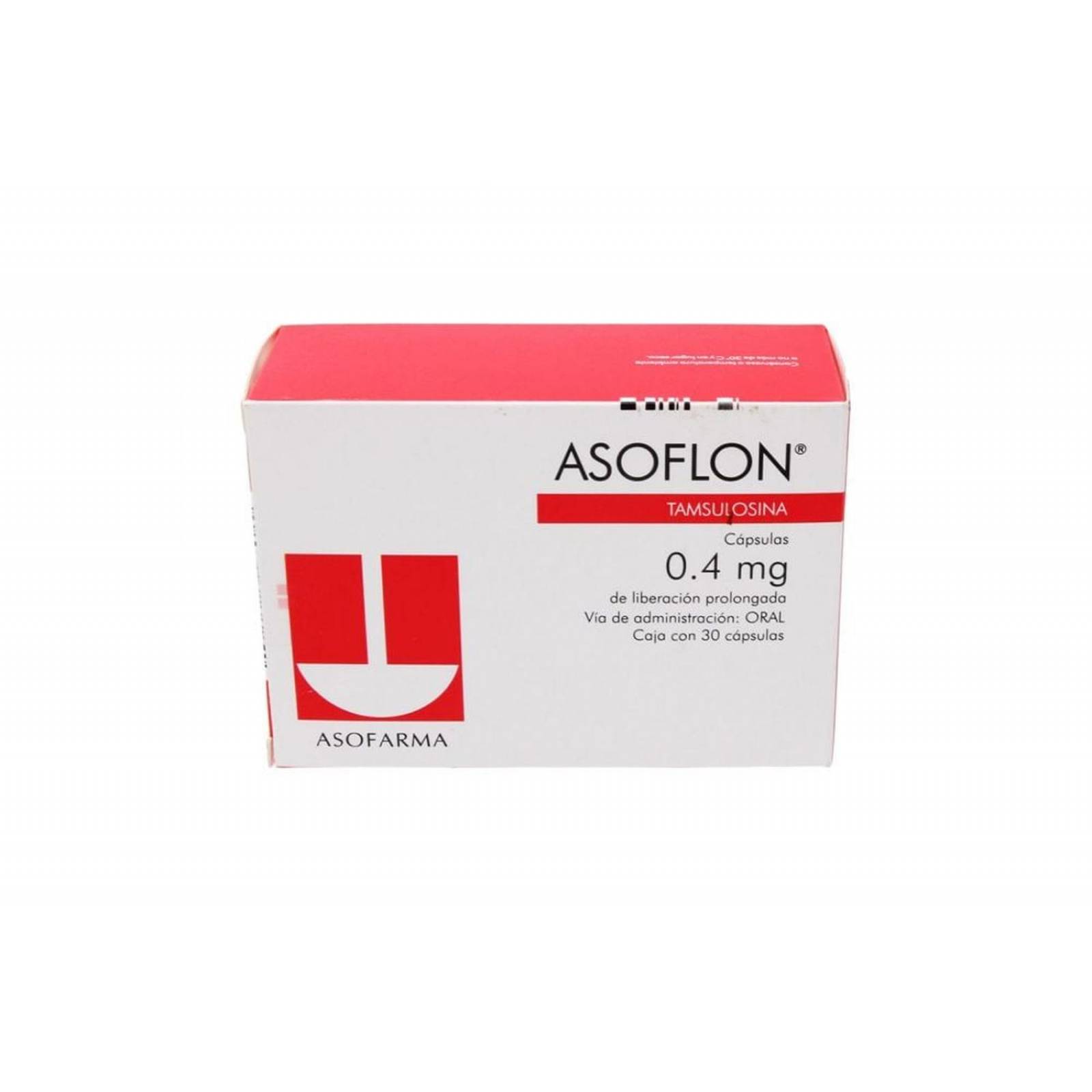 Asoflon 0.4 mg Caja Con 30 Cápsulas 
