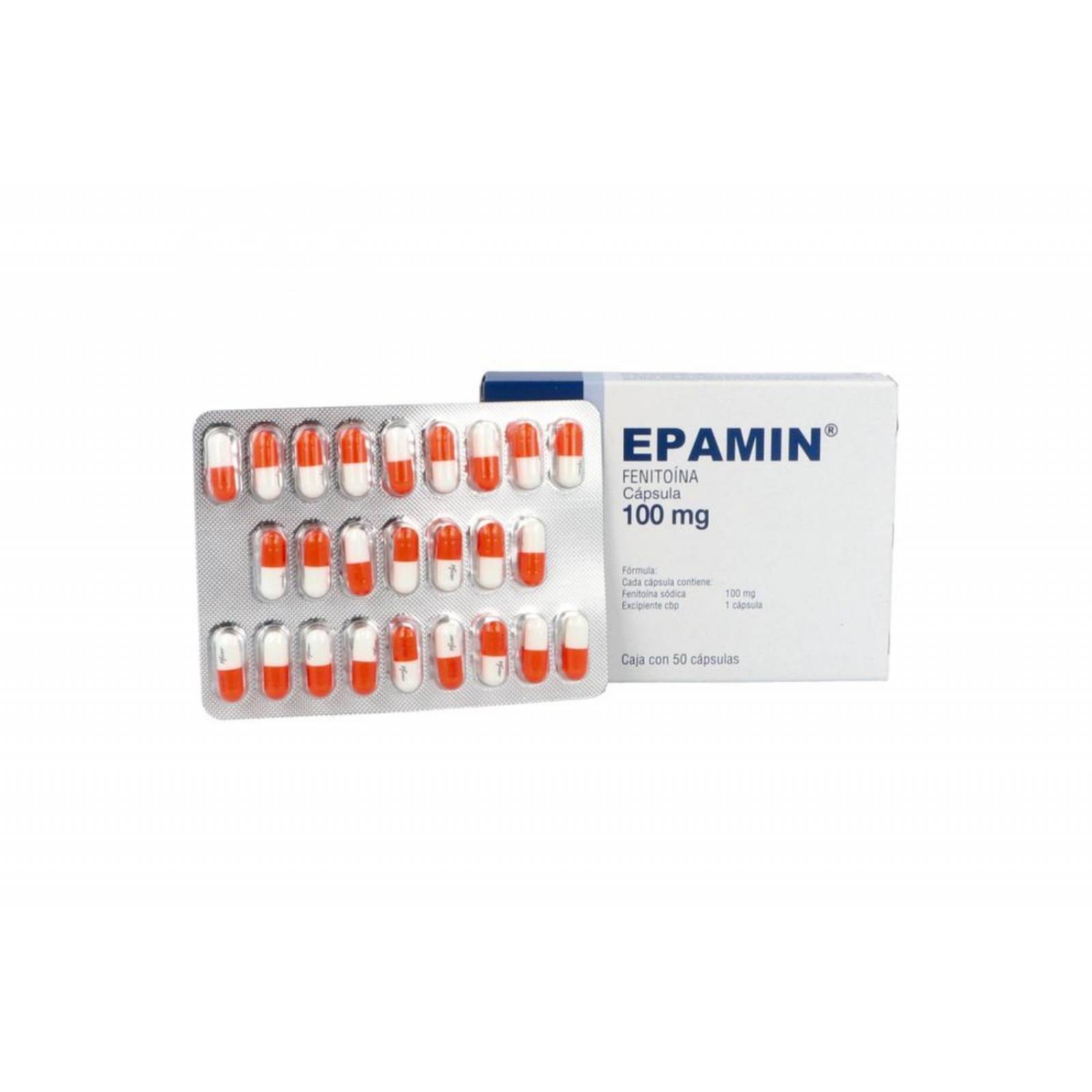 Epamin 100 mg Caja Con 50 Cápsulas 