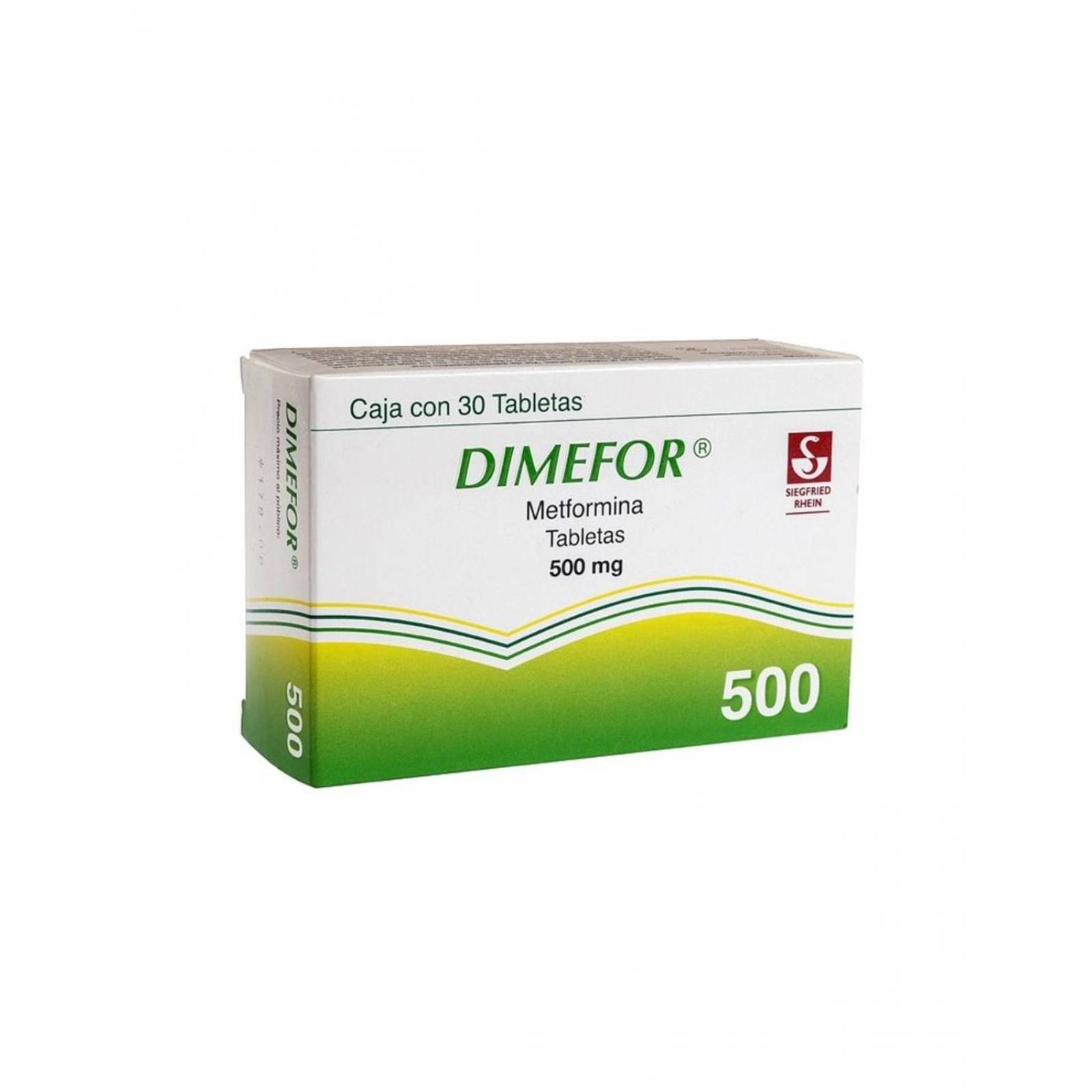 Dimefor 500 mg Caja Con 30 Tabletas 