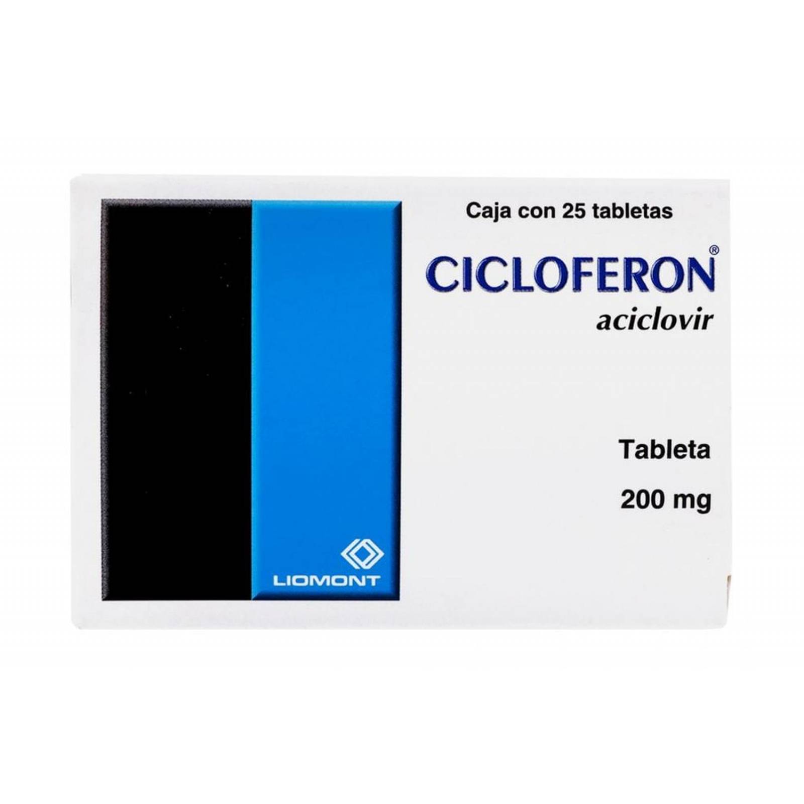 Cicloferon 200 mg Caja Con 25 Tabletas 