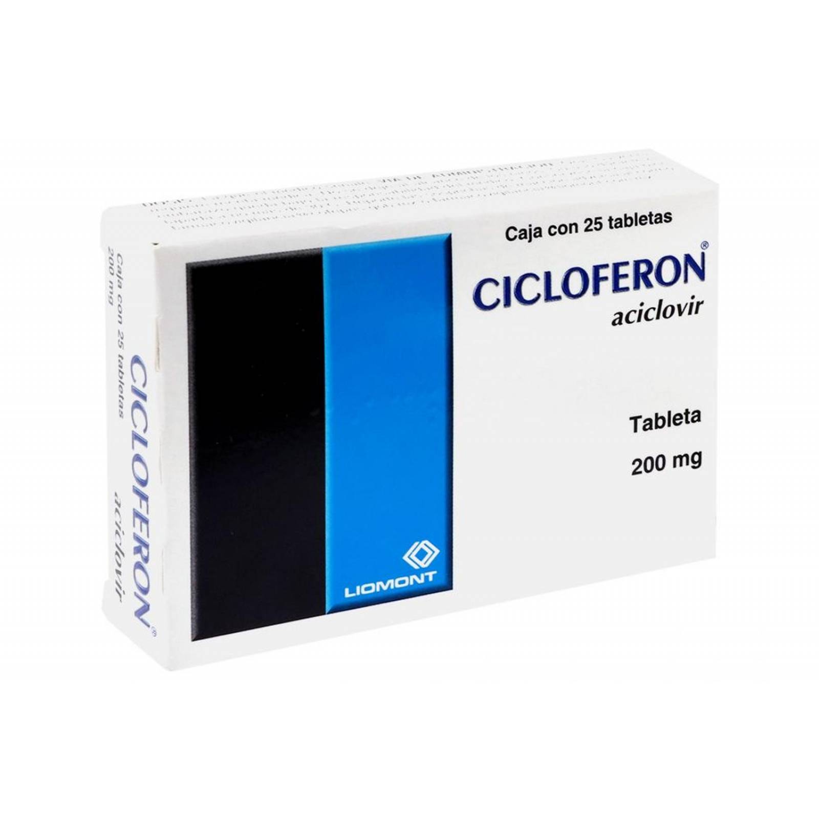 Cicloferon 200 mg Caja Con 25 Tabletas 