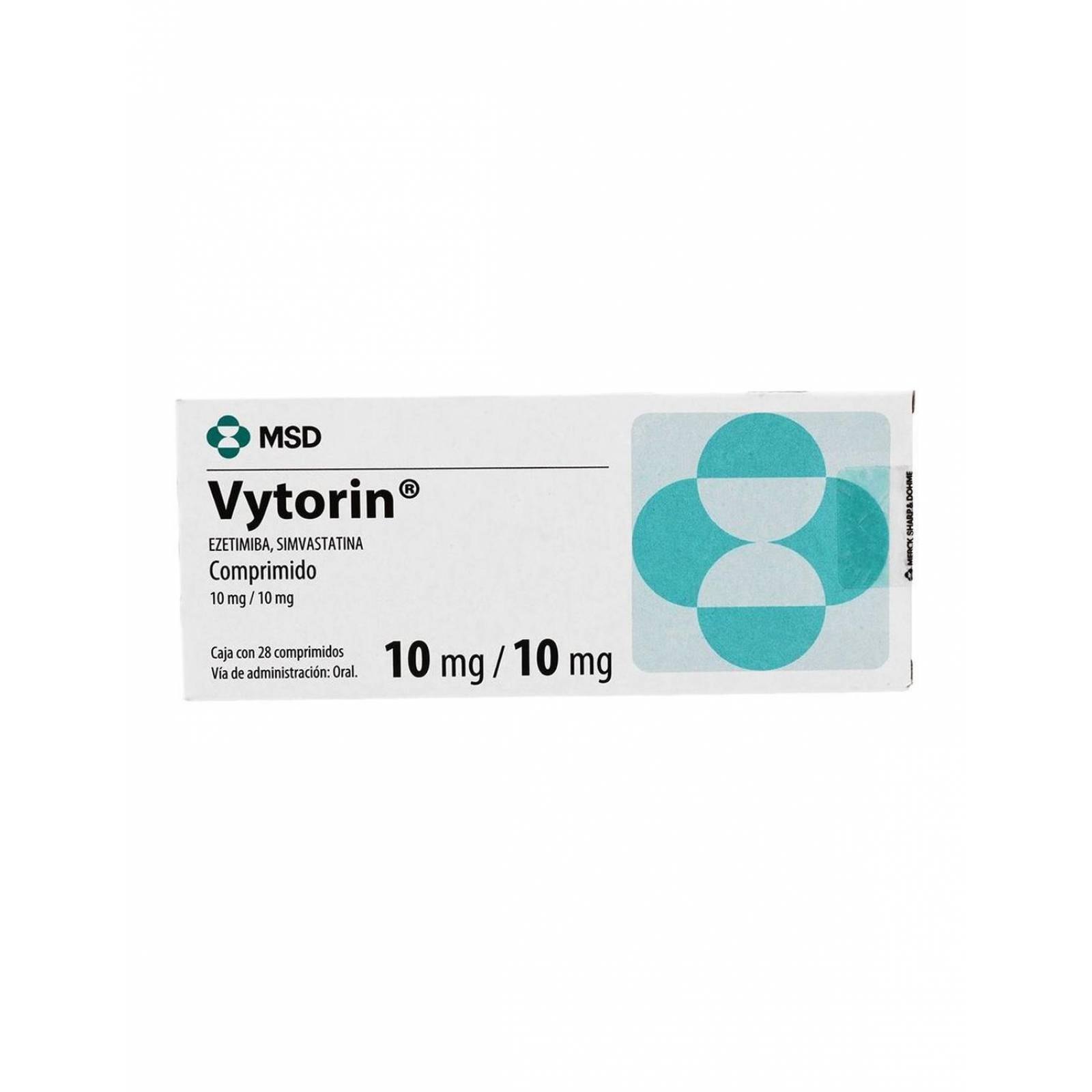 Vytorin 10mg /10mg Caja Con 28 Comprimidos 